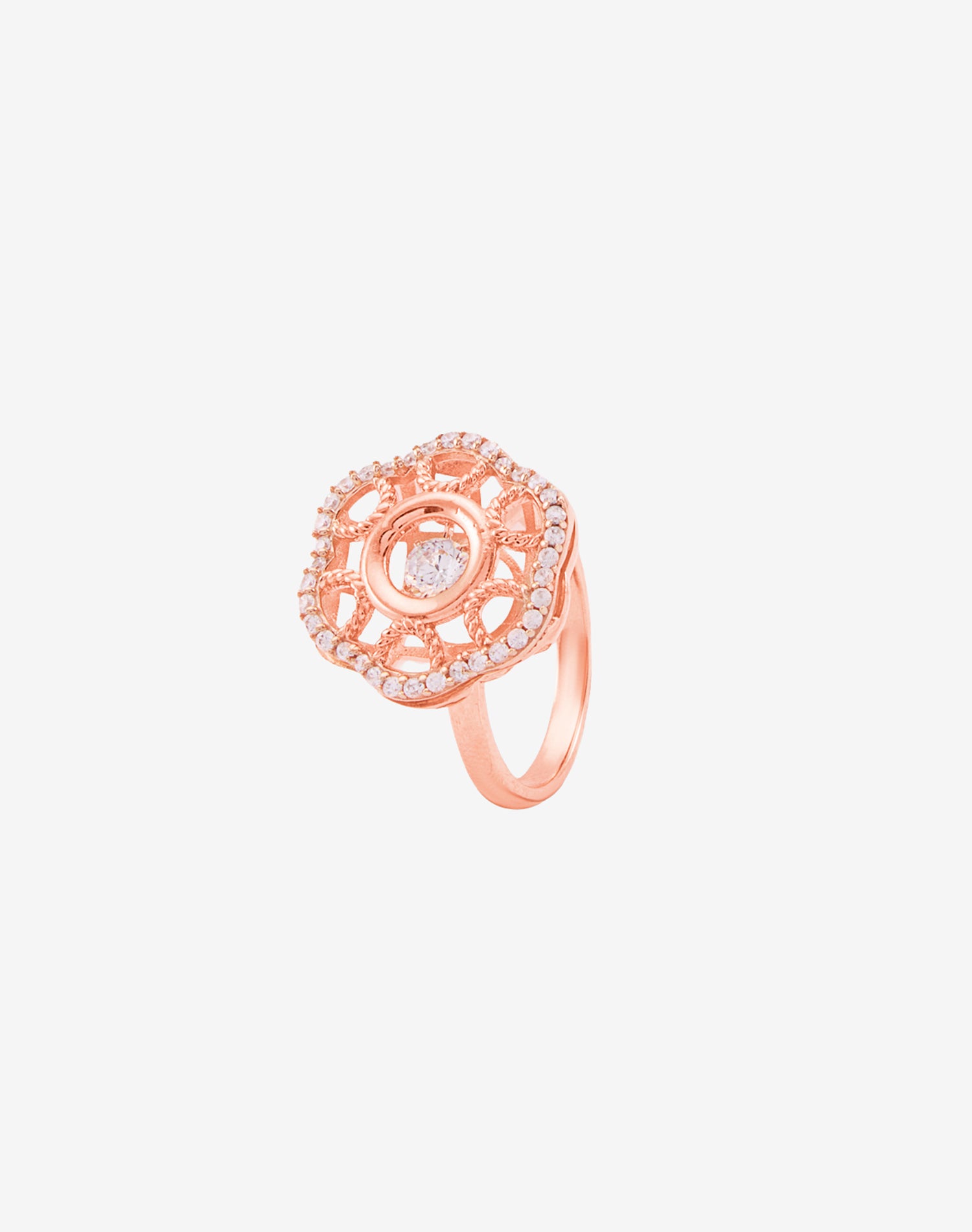 Rose Florence Dancing Diamond Ring