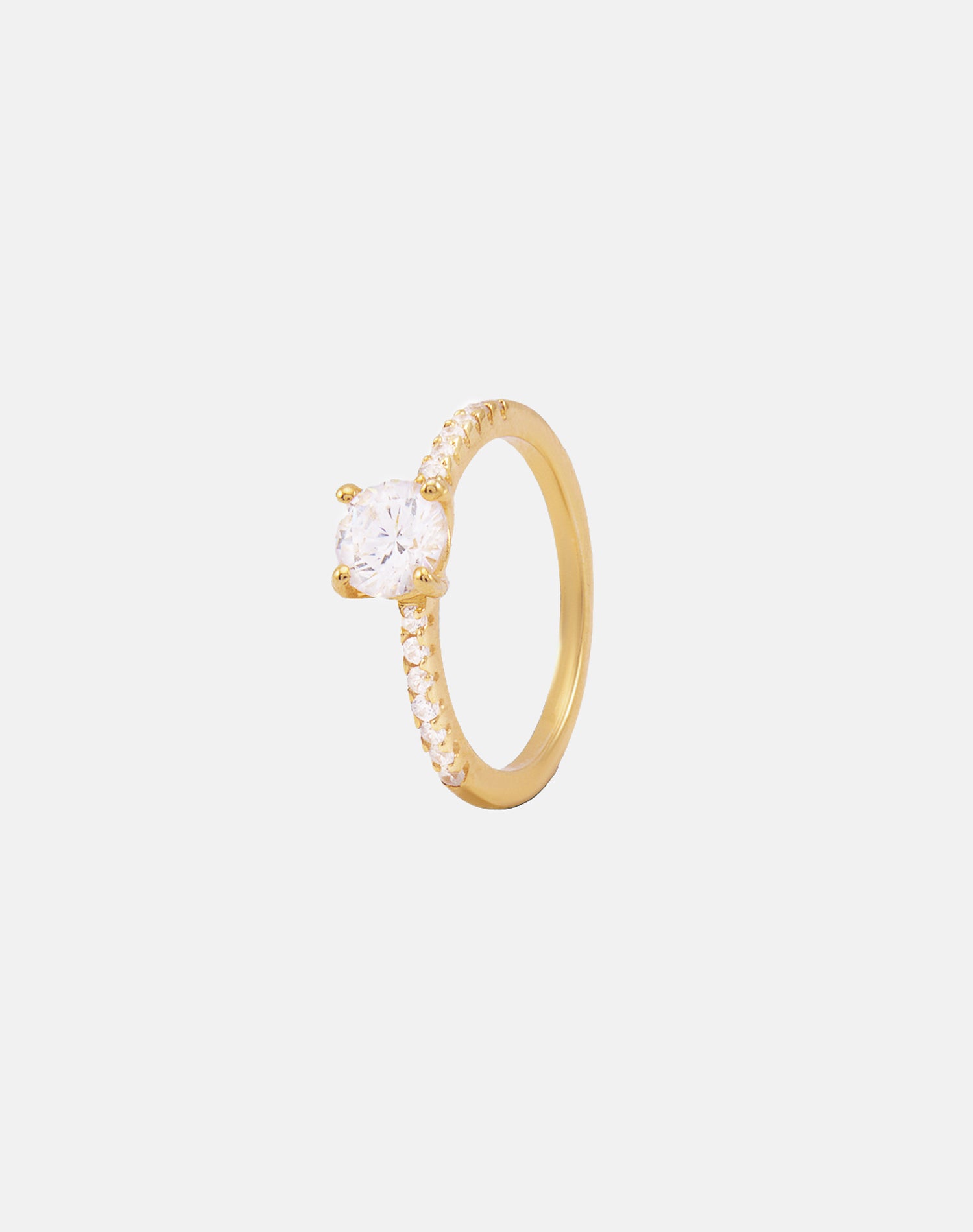 Gold Classic Solitaire Ring