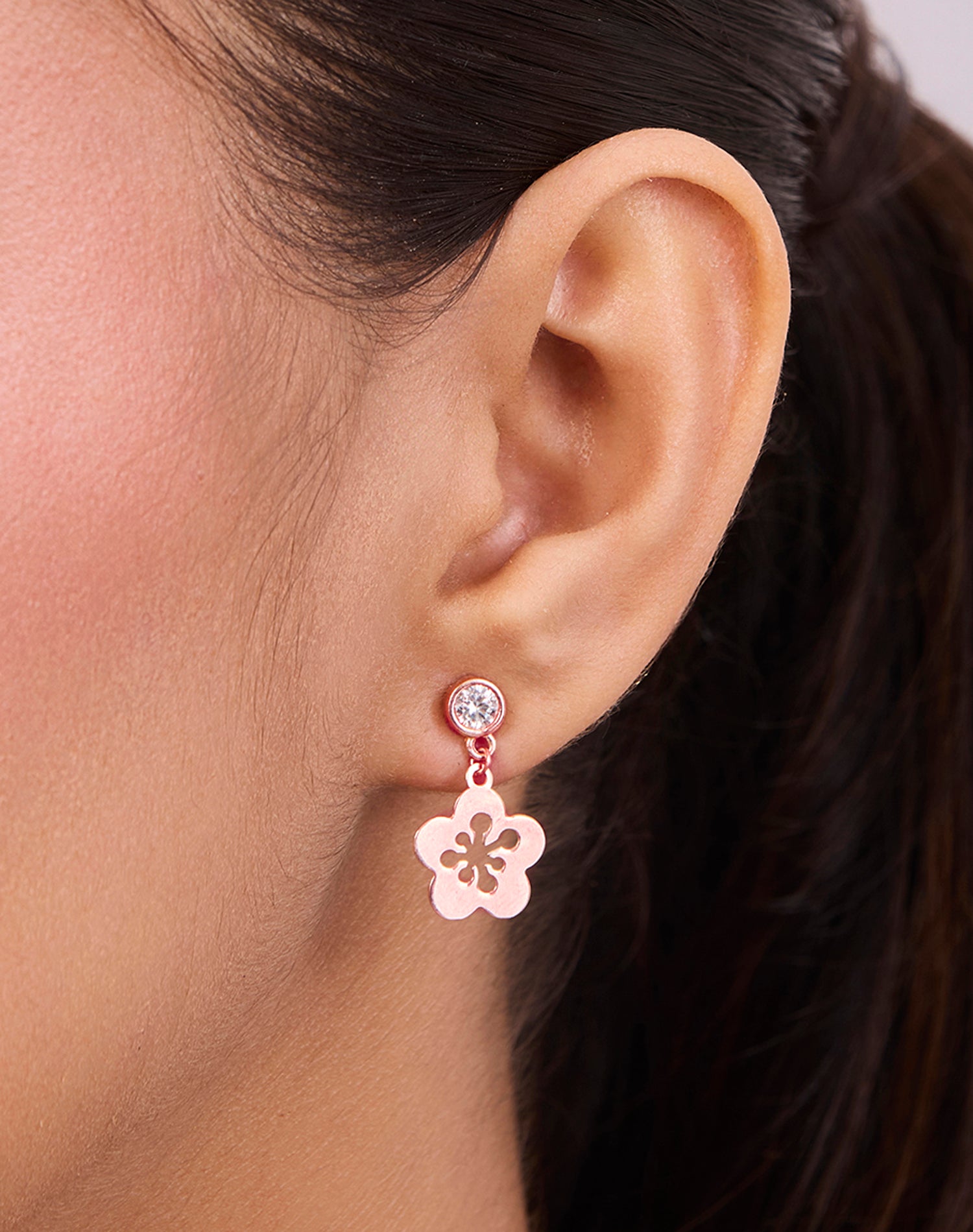 Rose Fresh as Flora Pendant Set