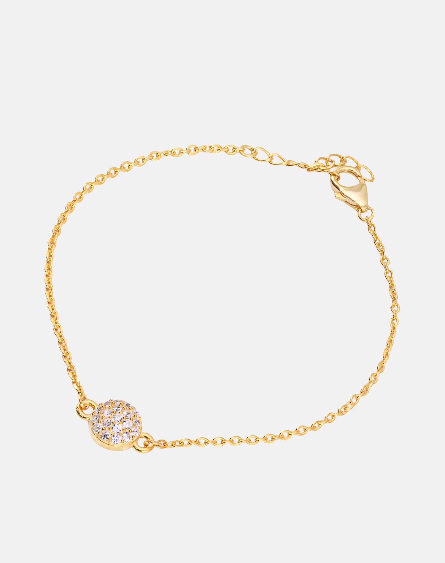 Gold Sparkling Dome Bracelet