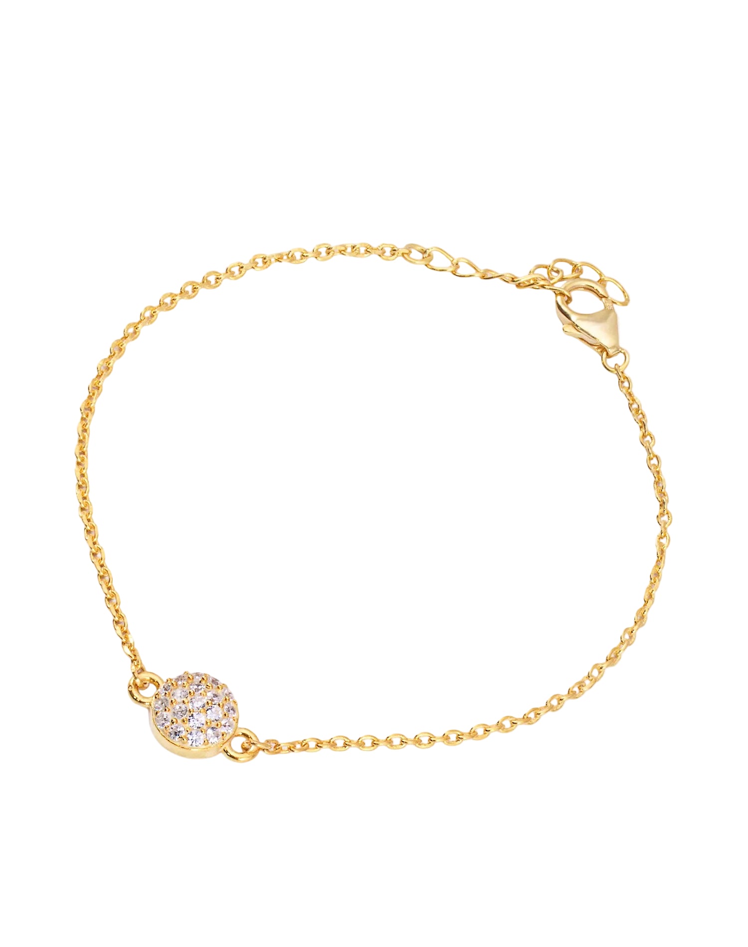 Gold Sparkling Dome Bracelet
