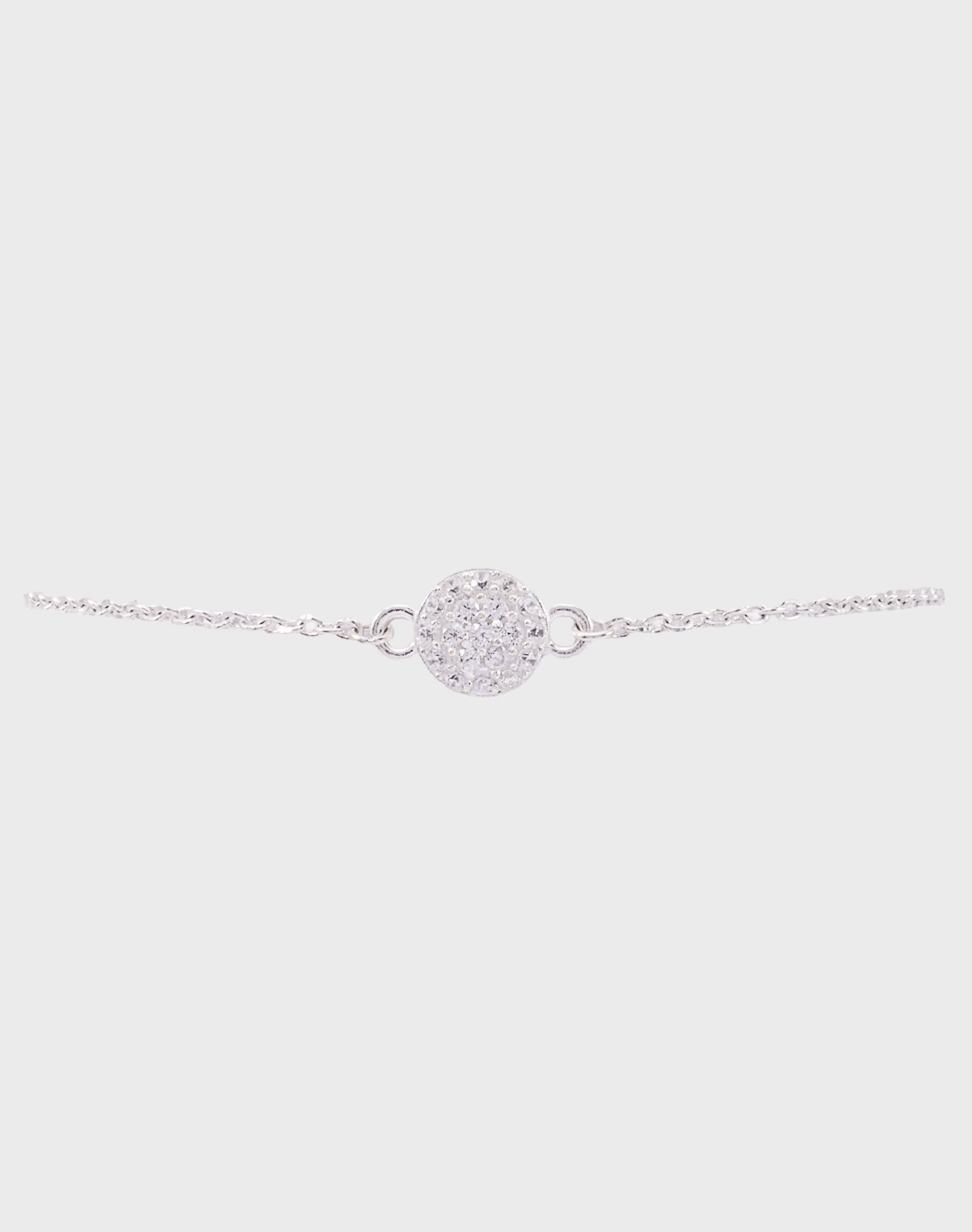 Silver Sparkling Dome Bracelet