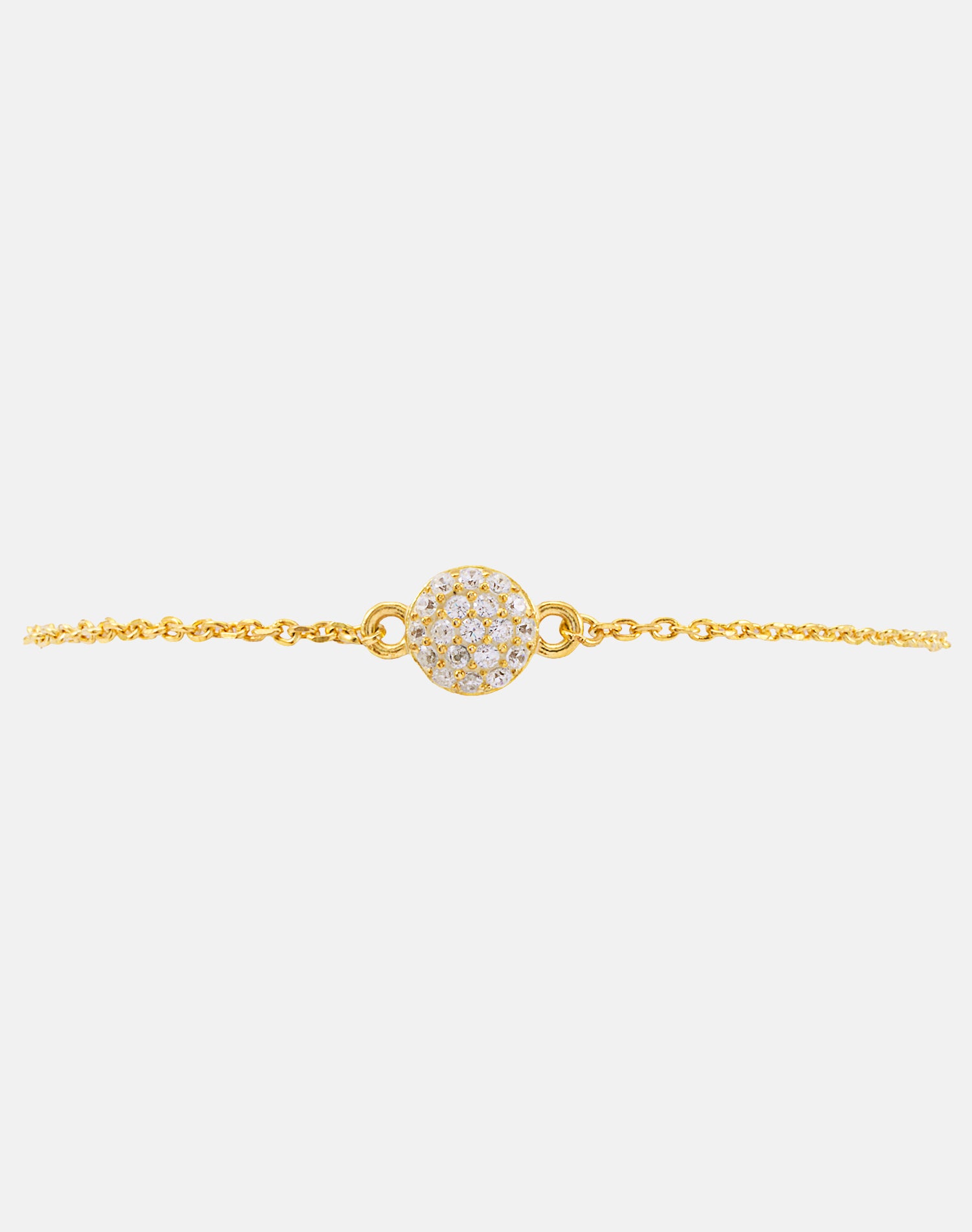 Gold Sparkling Dome Bracelet