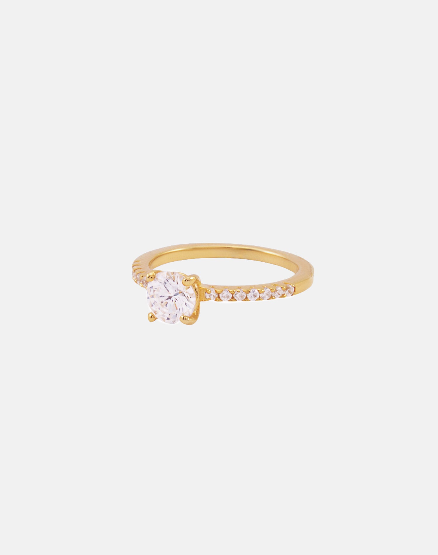 Gold Classic Solitaire Ring