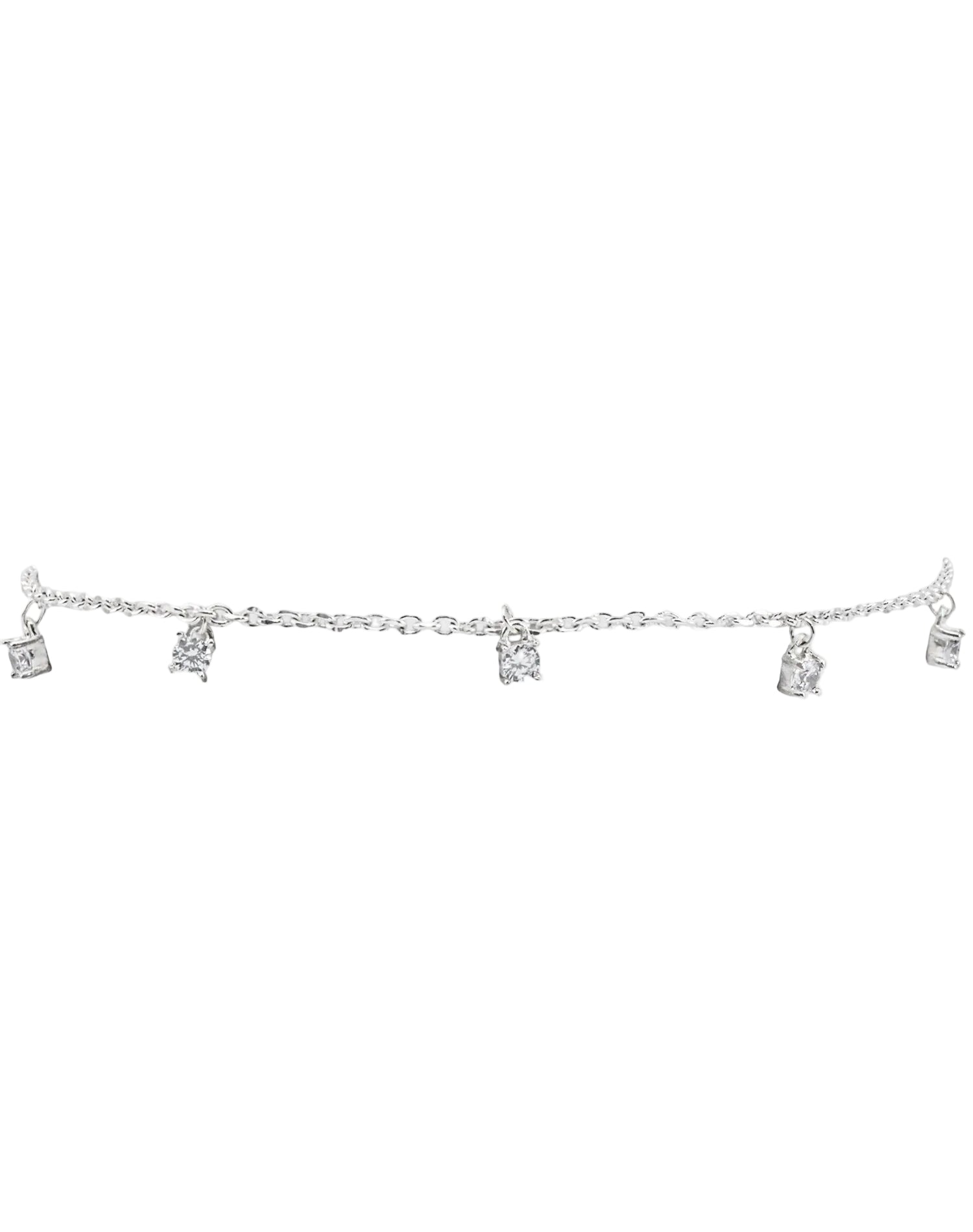 Silver Classic Shine Anklet
