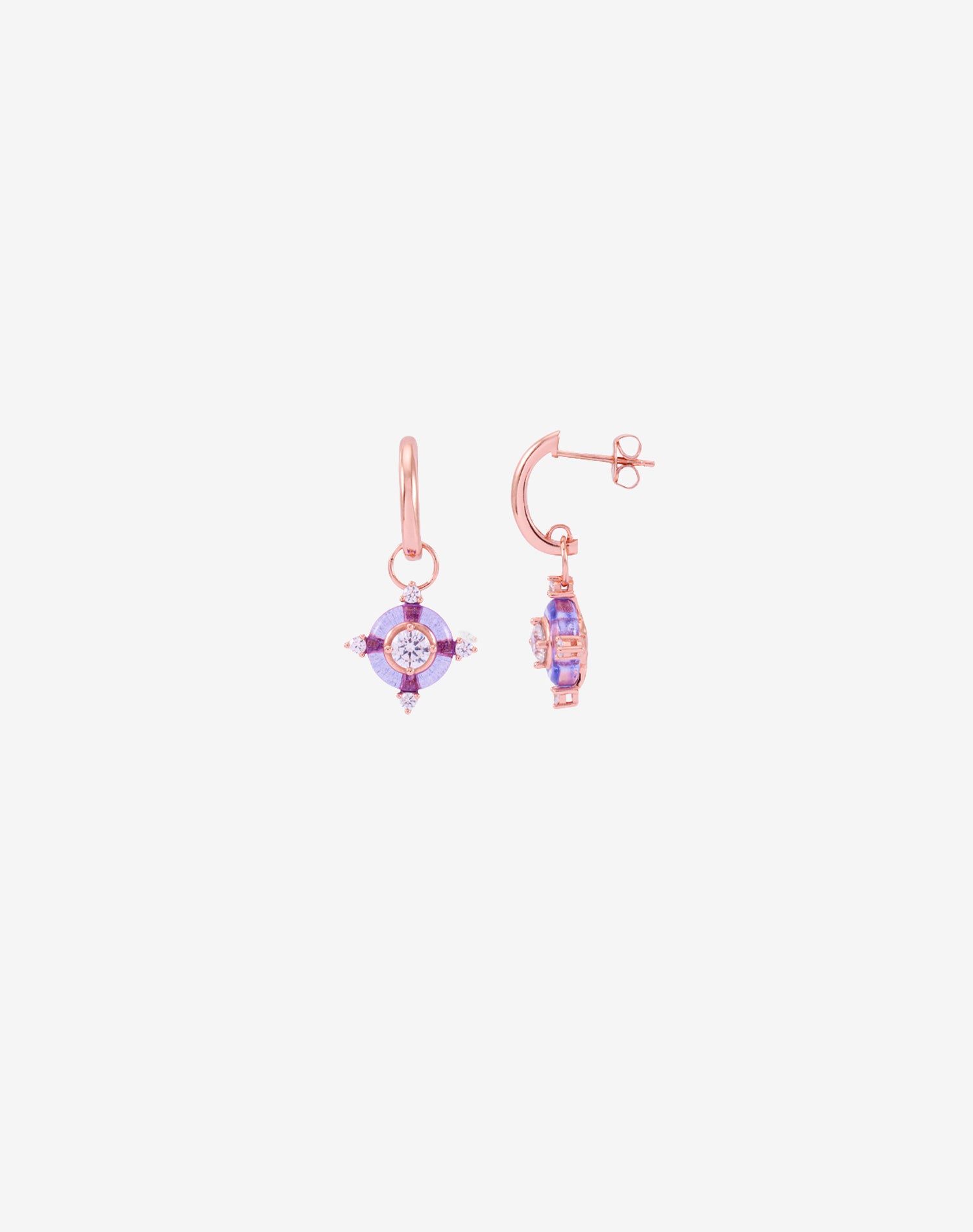 Rose Violet Lumina Earrings