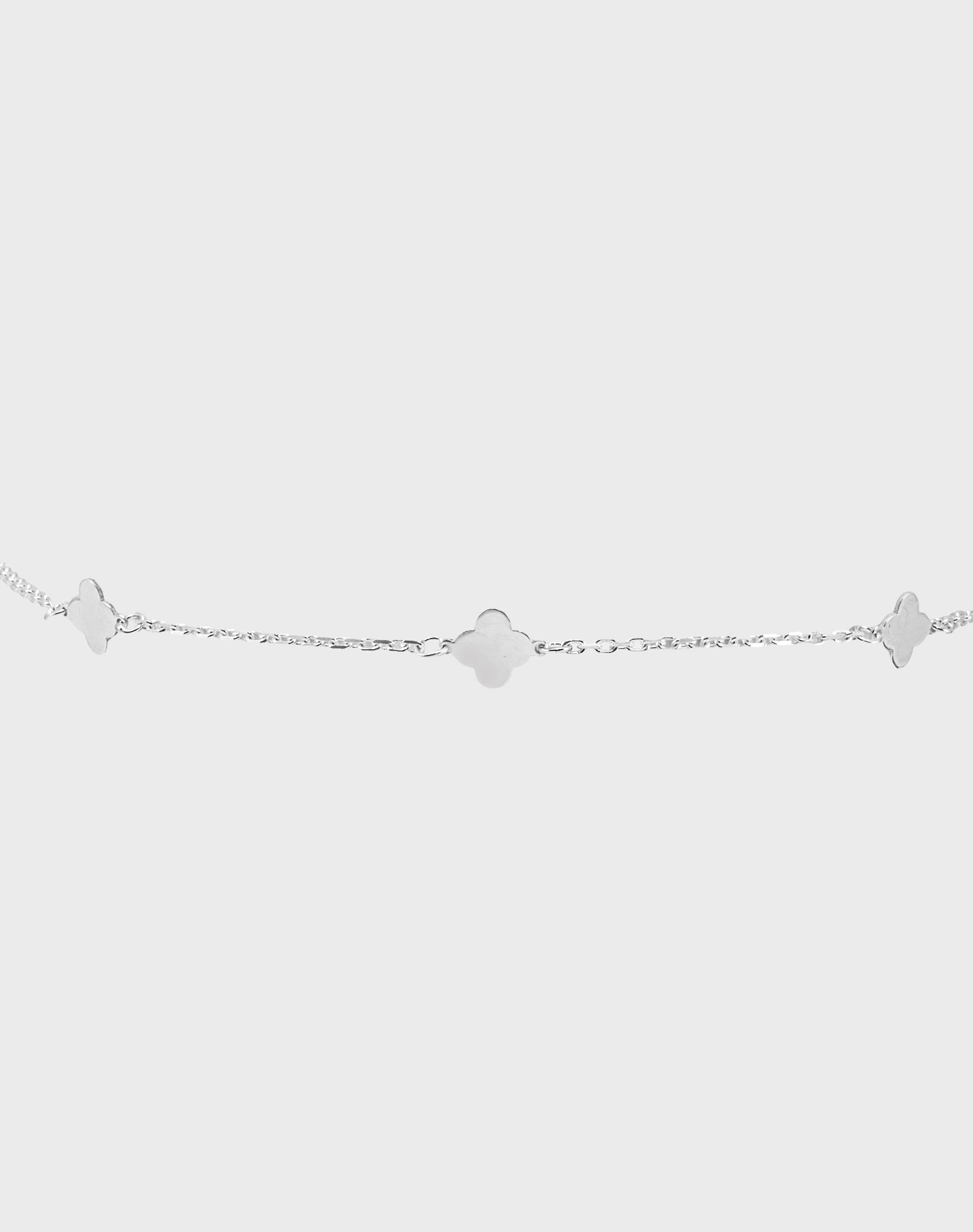 Silver Bloom Anklet