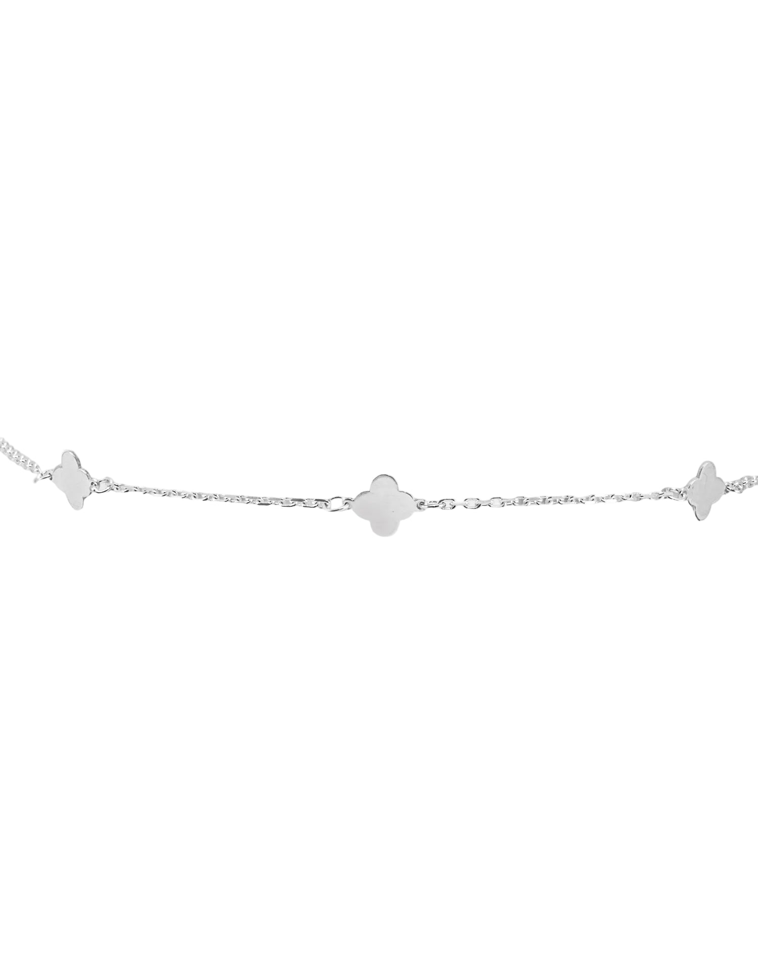 Silver Bloom Anklet