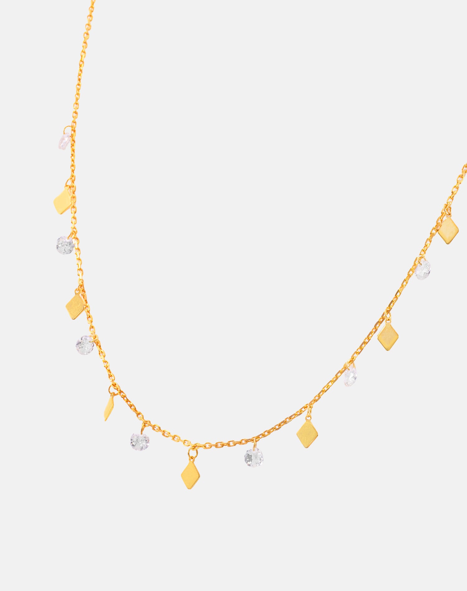 Gold Kite Charm Pendant chain