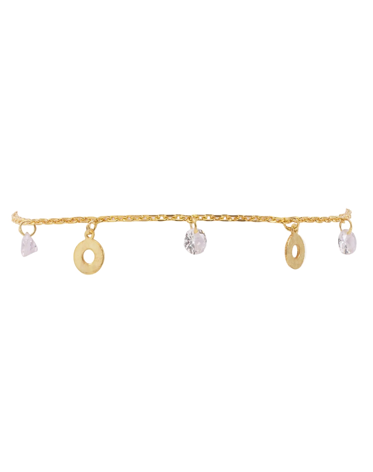 Gold Like a Donut Charm Bracelet