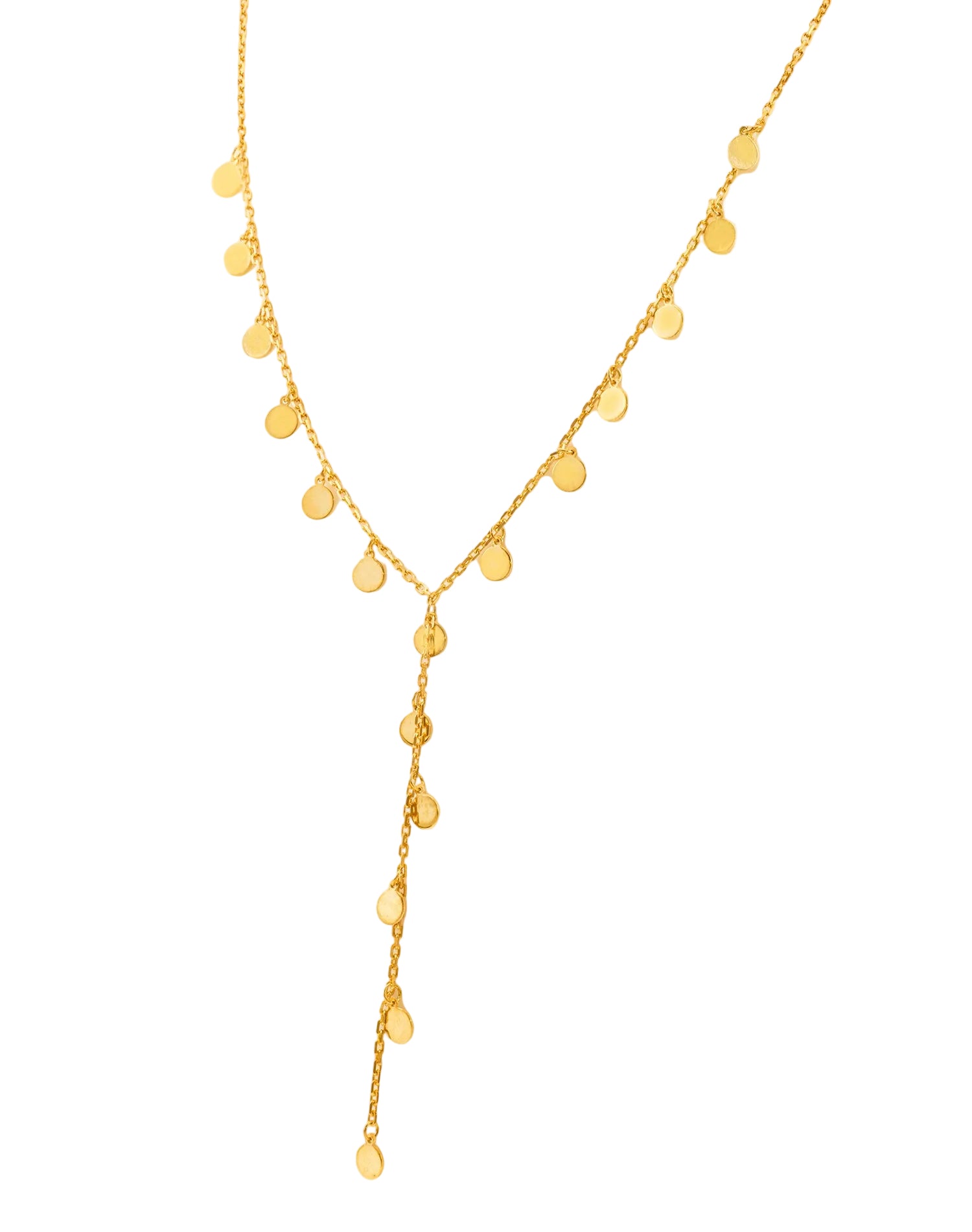 Gold Cute in Circles Charm Pendant Chain