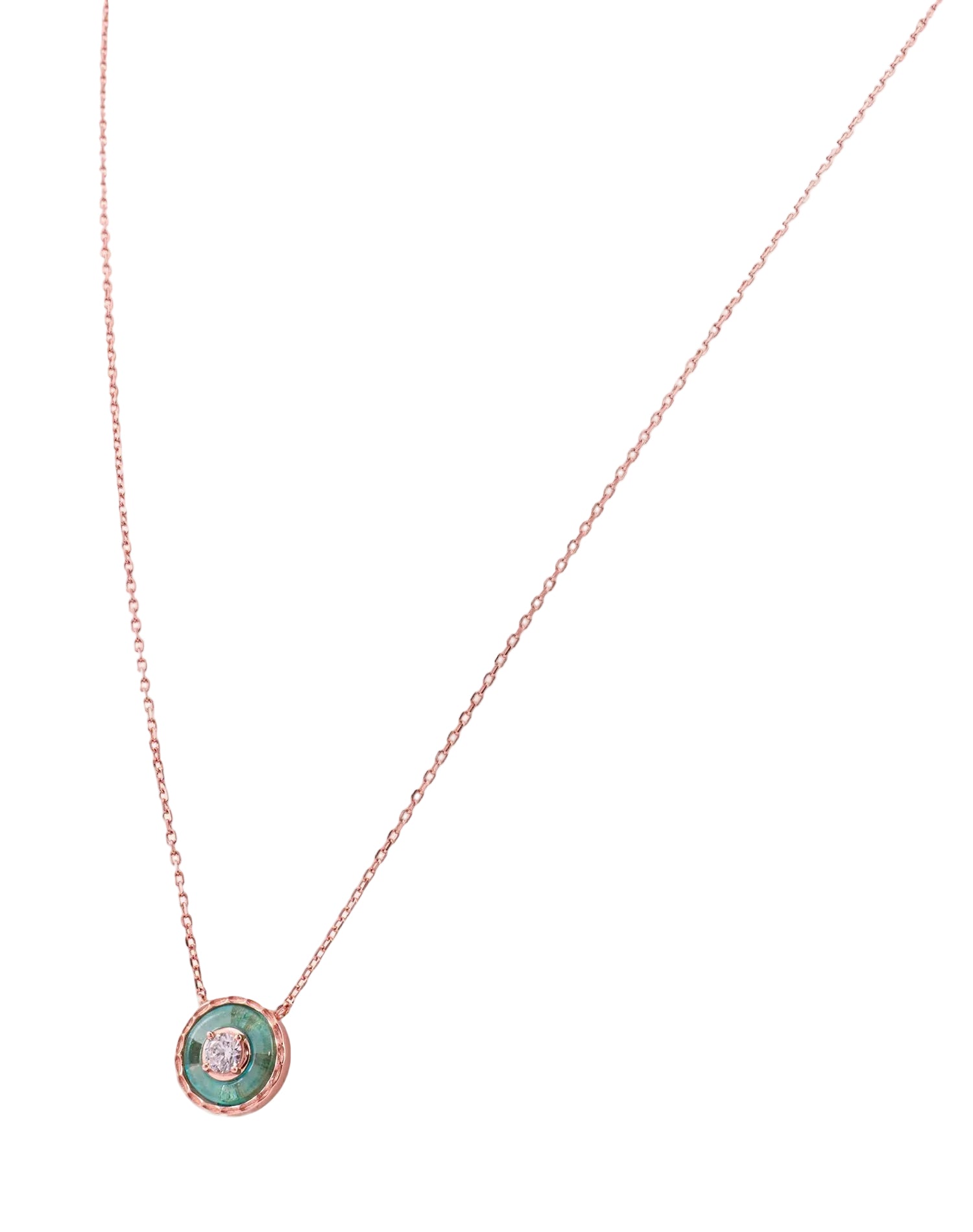 Rose Orbis Verde Pendant Chain