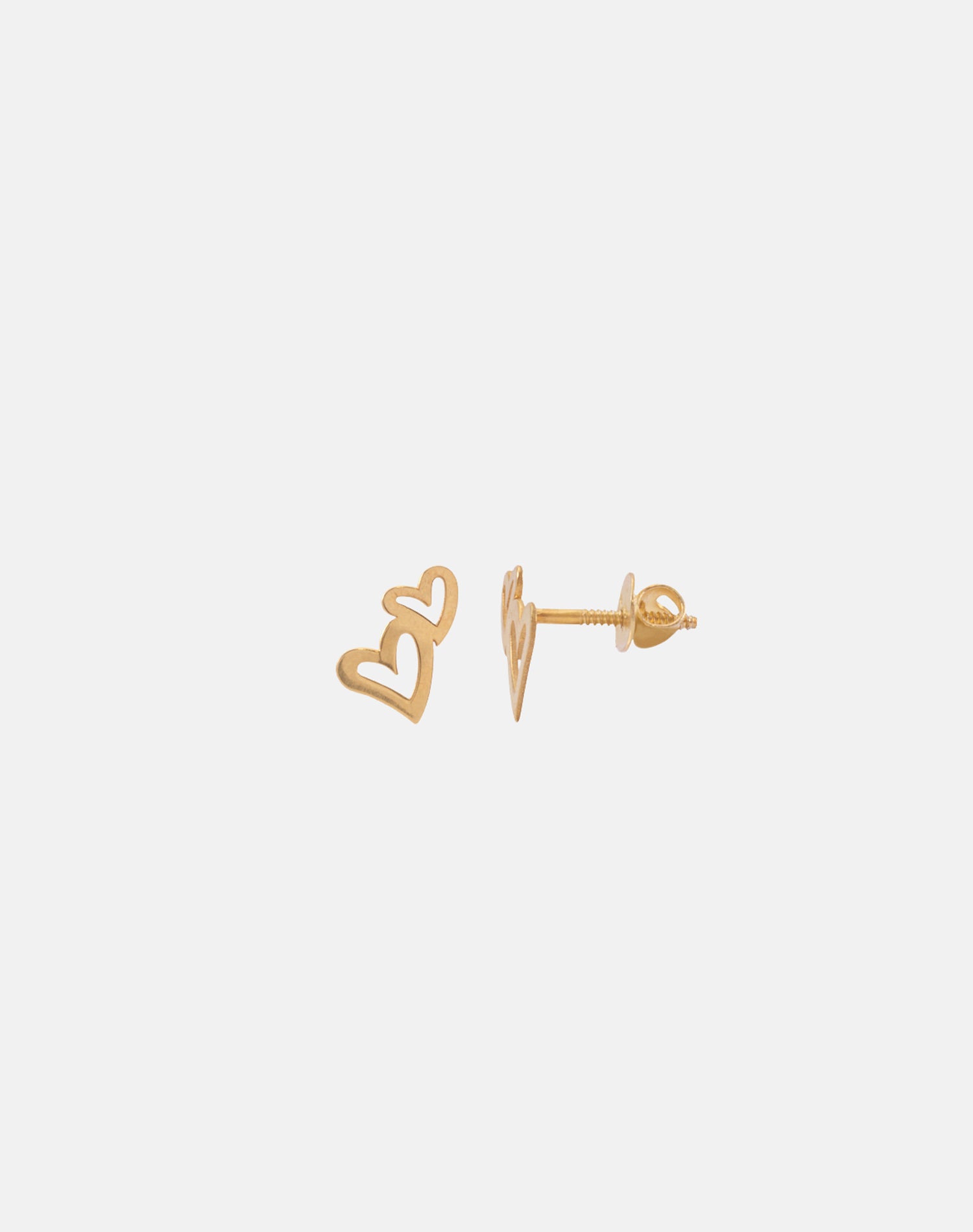 Gold Heart Is Yours Stud Earrings