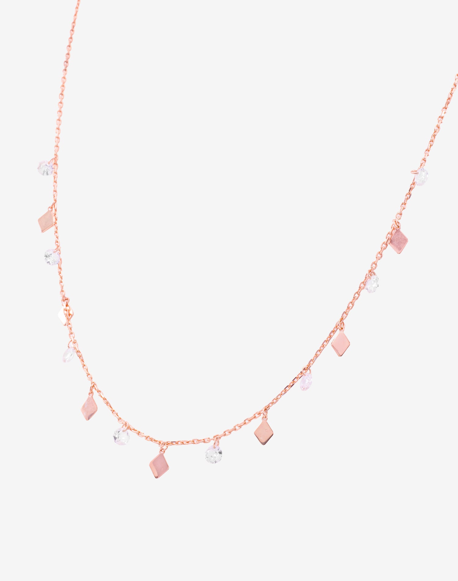 Rose Kite Charm Pendant Chain