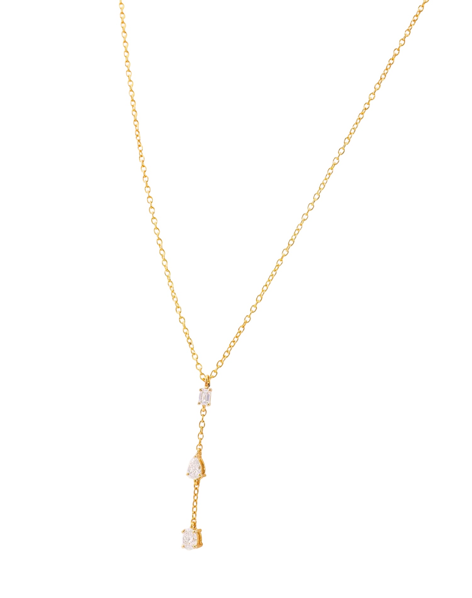 Gold As One Lab Grown Diamond Pendant Chain