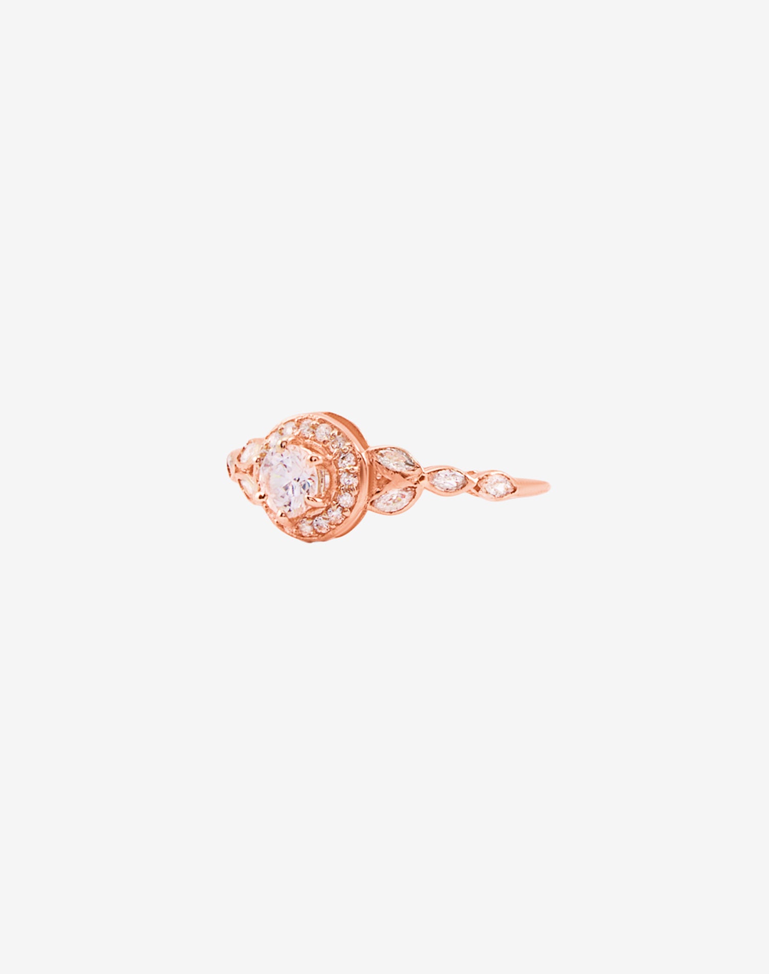 Rose Blush Solitaire Ring