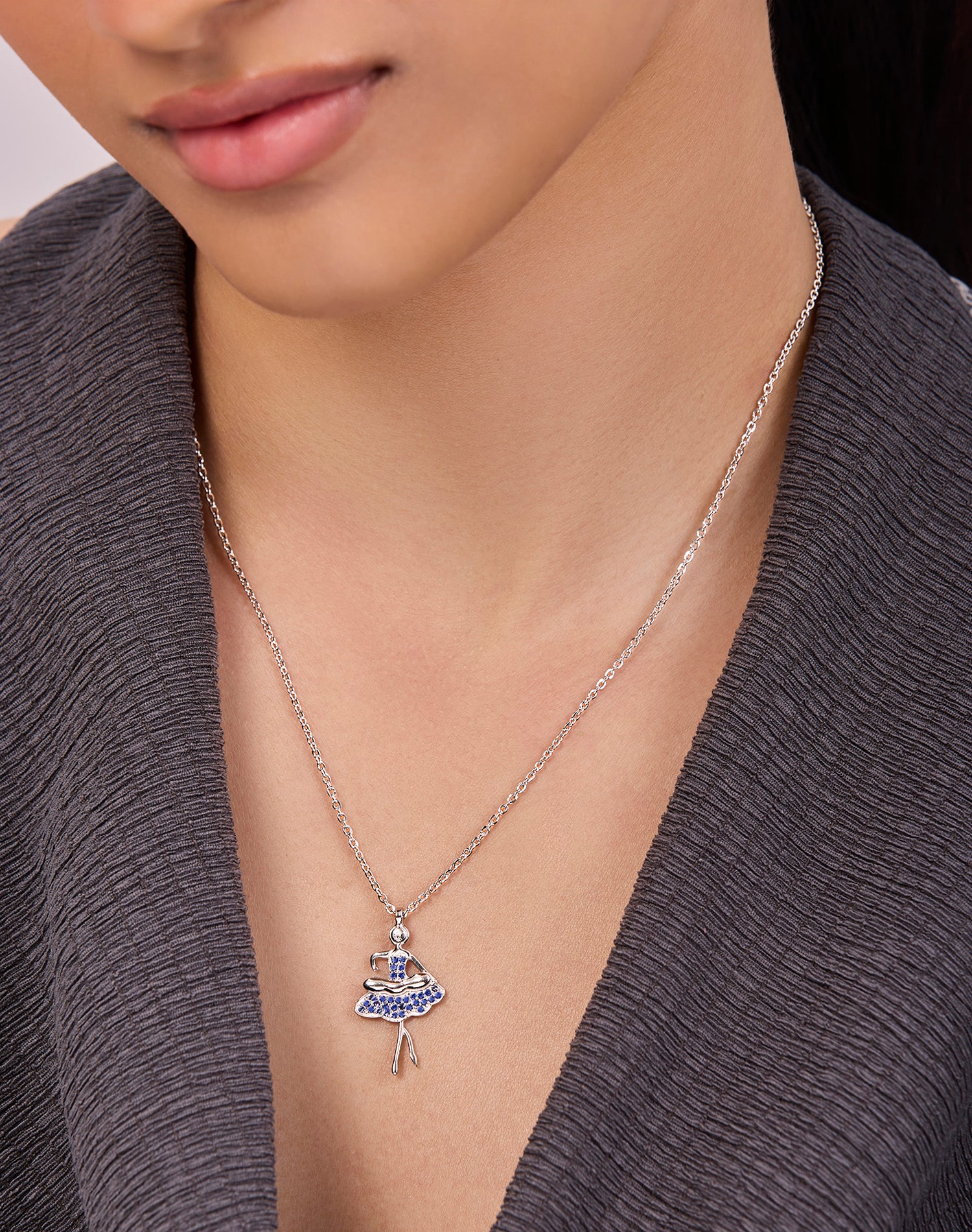 Silver Showgirl Pendant Chain
