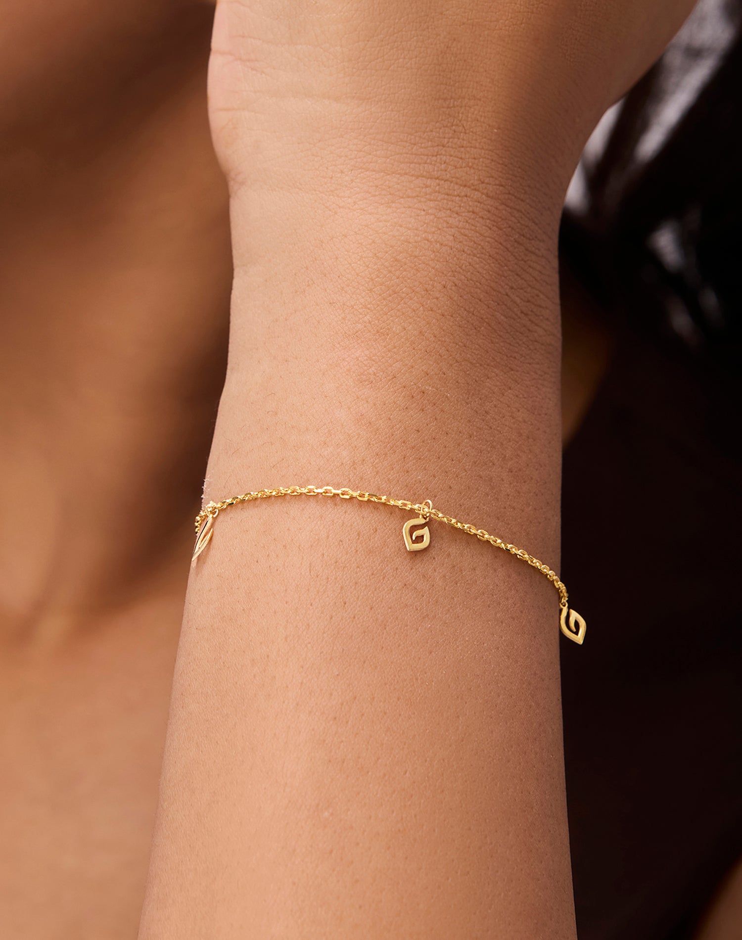 Gold Breeze Charm Bracelet