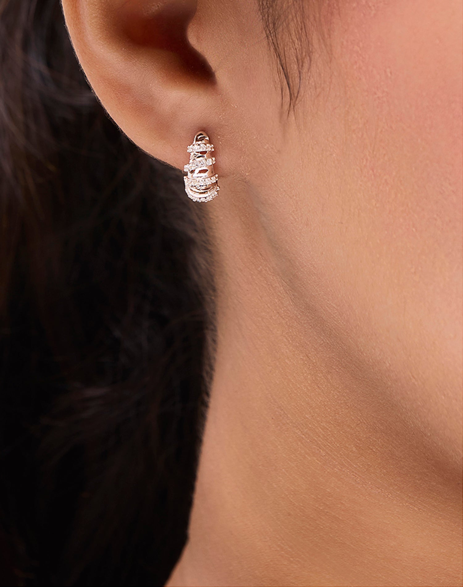 Silver Droplet Earrings