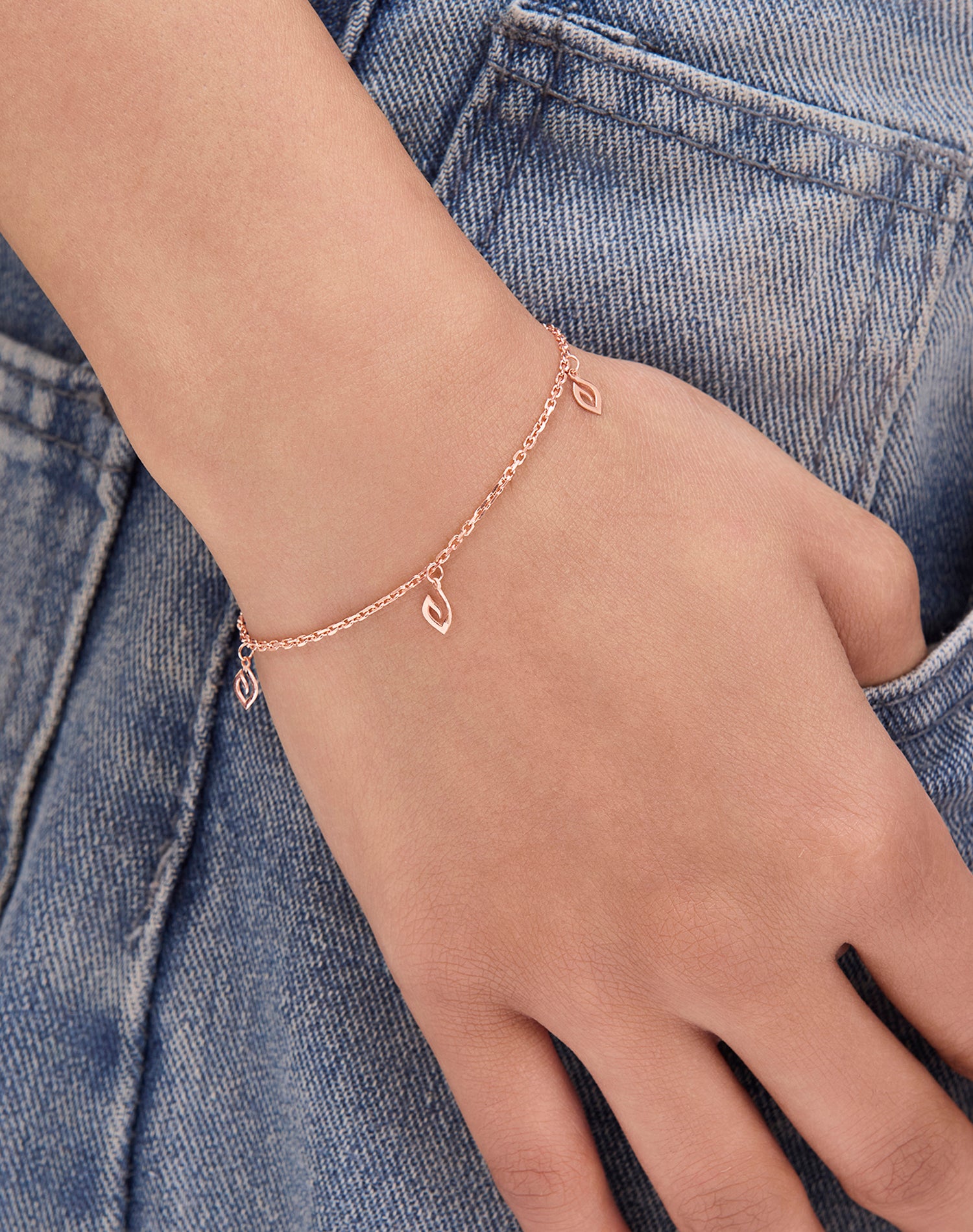 Rose Breeze Charm Bracelet