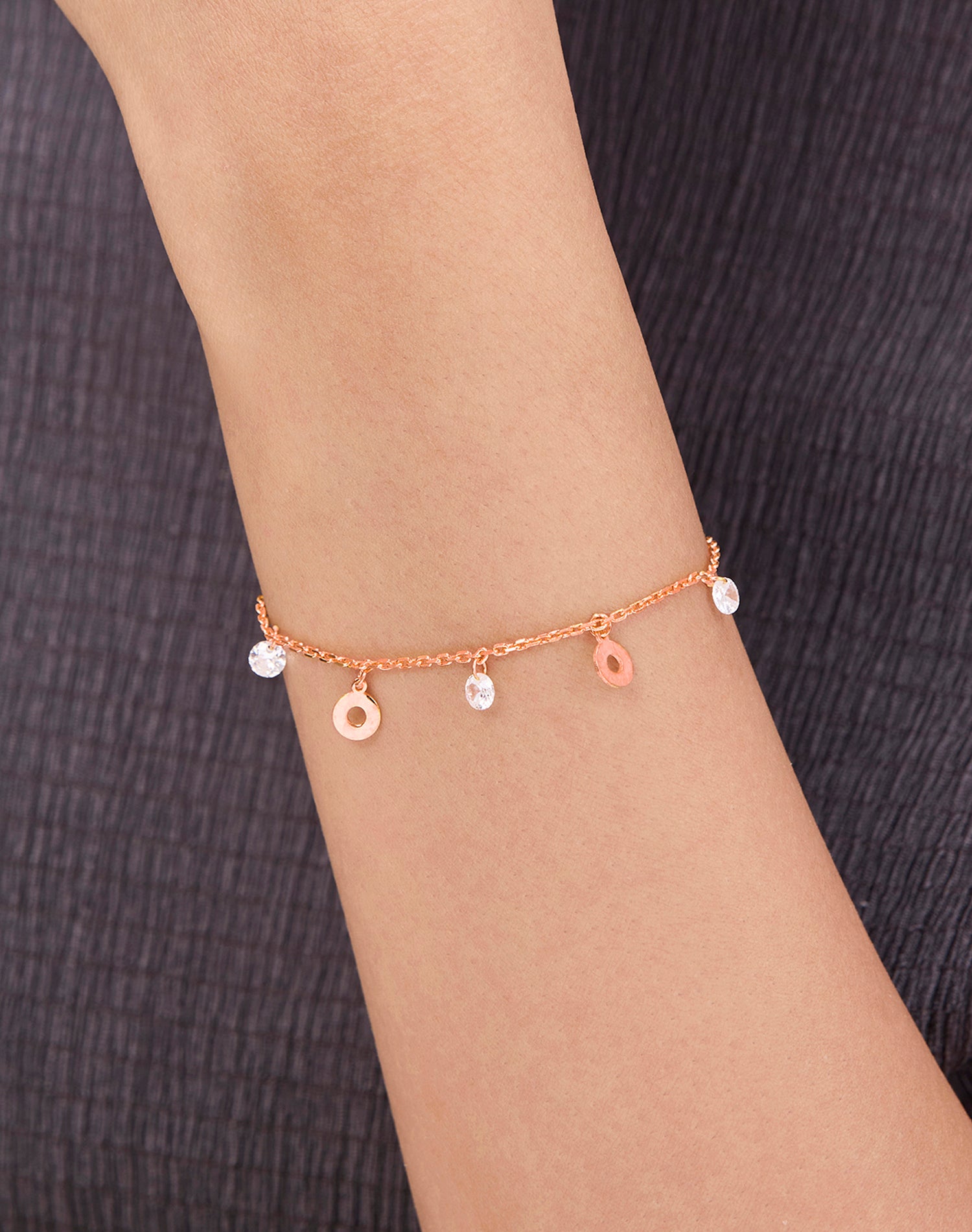 Rose Like a Donut Charm Bracelet