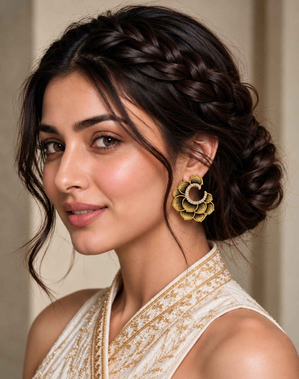 Shadow Petal Statement Earrings