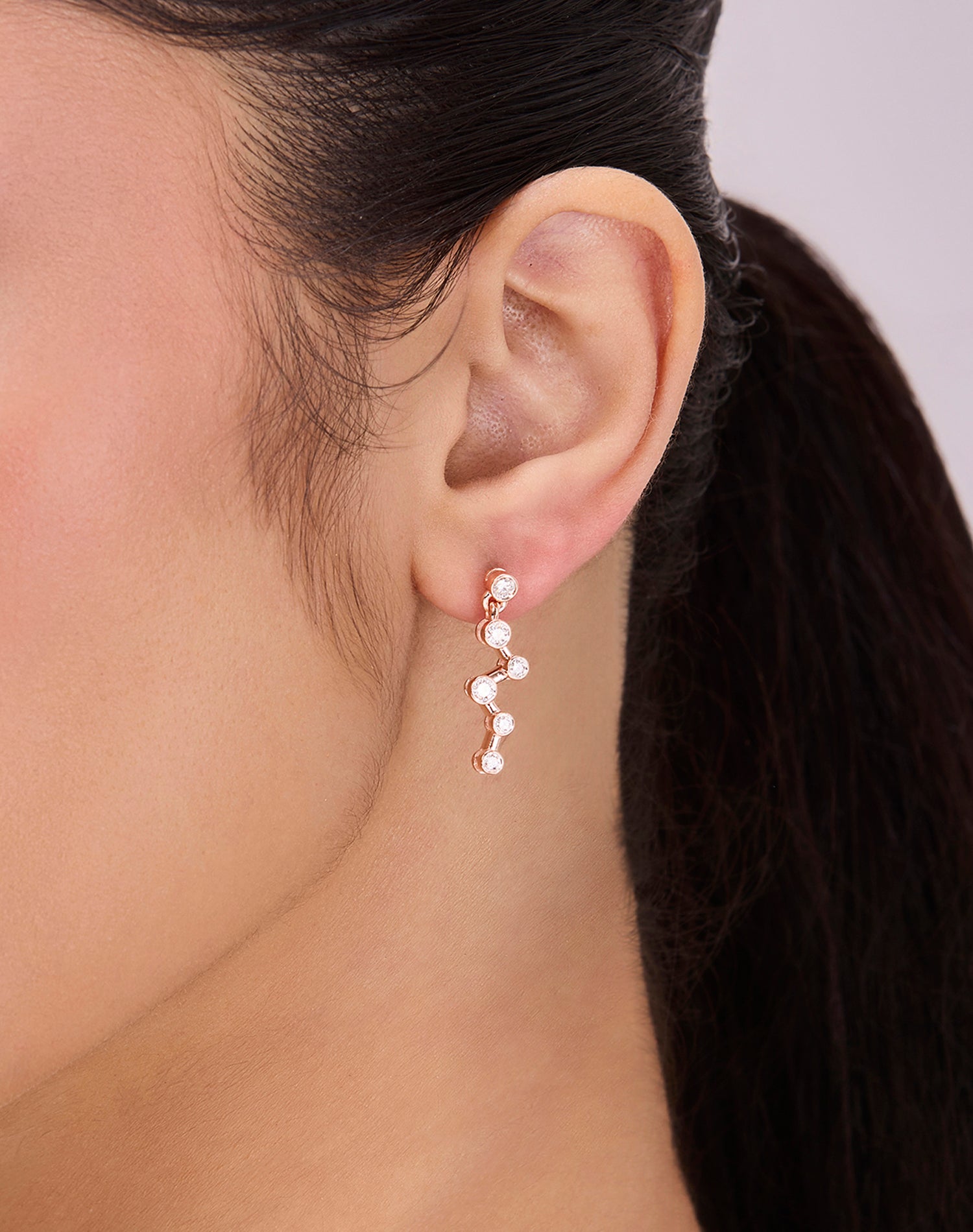 Rose Stargaze Lab Grown Diamond Earrings