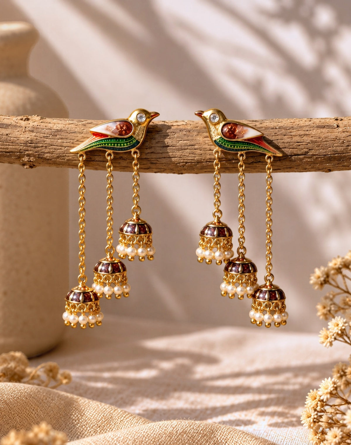 Song Bird Statement Earrings