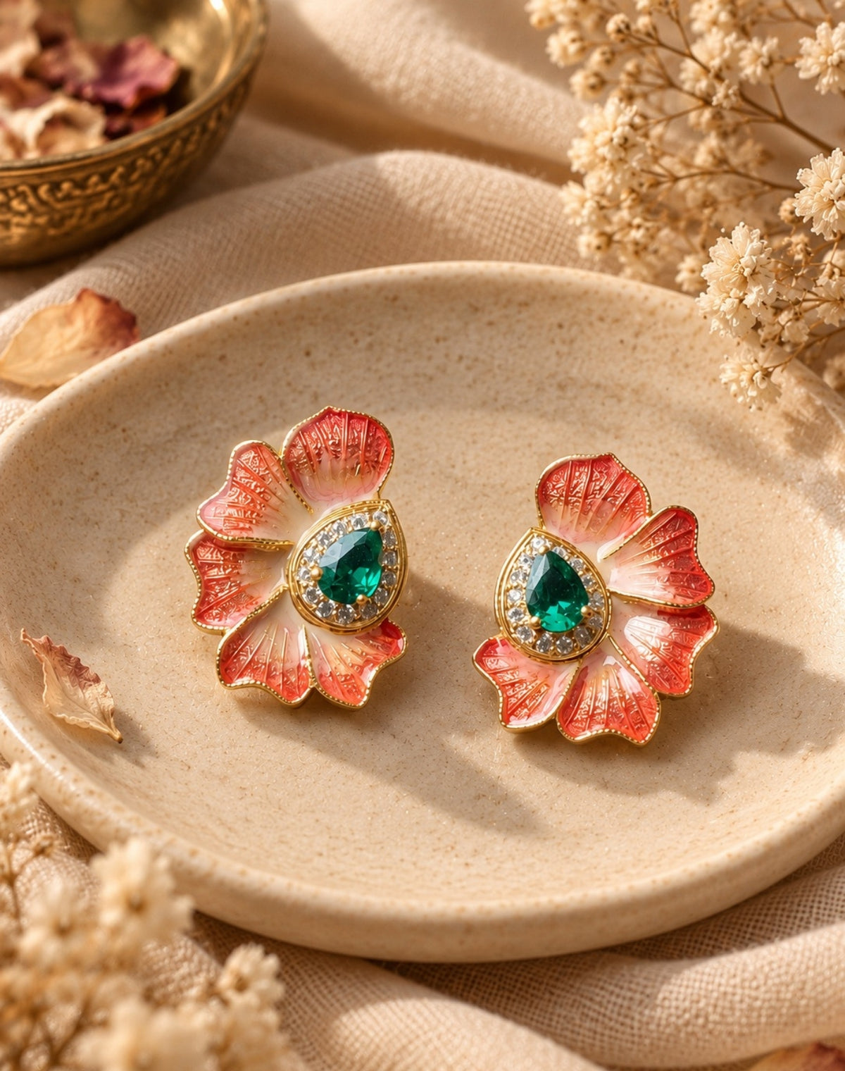 Enchanted Bloom Statement Necklace Set