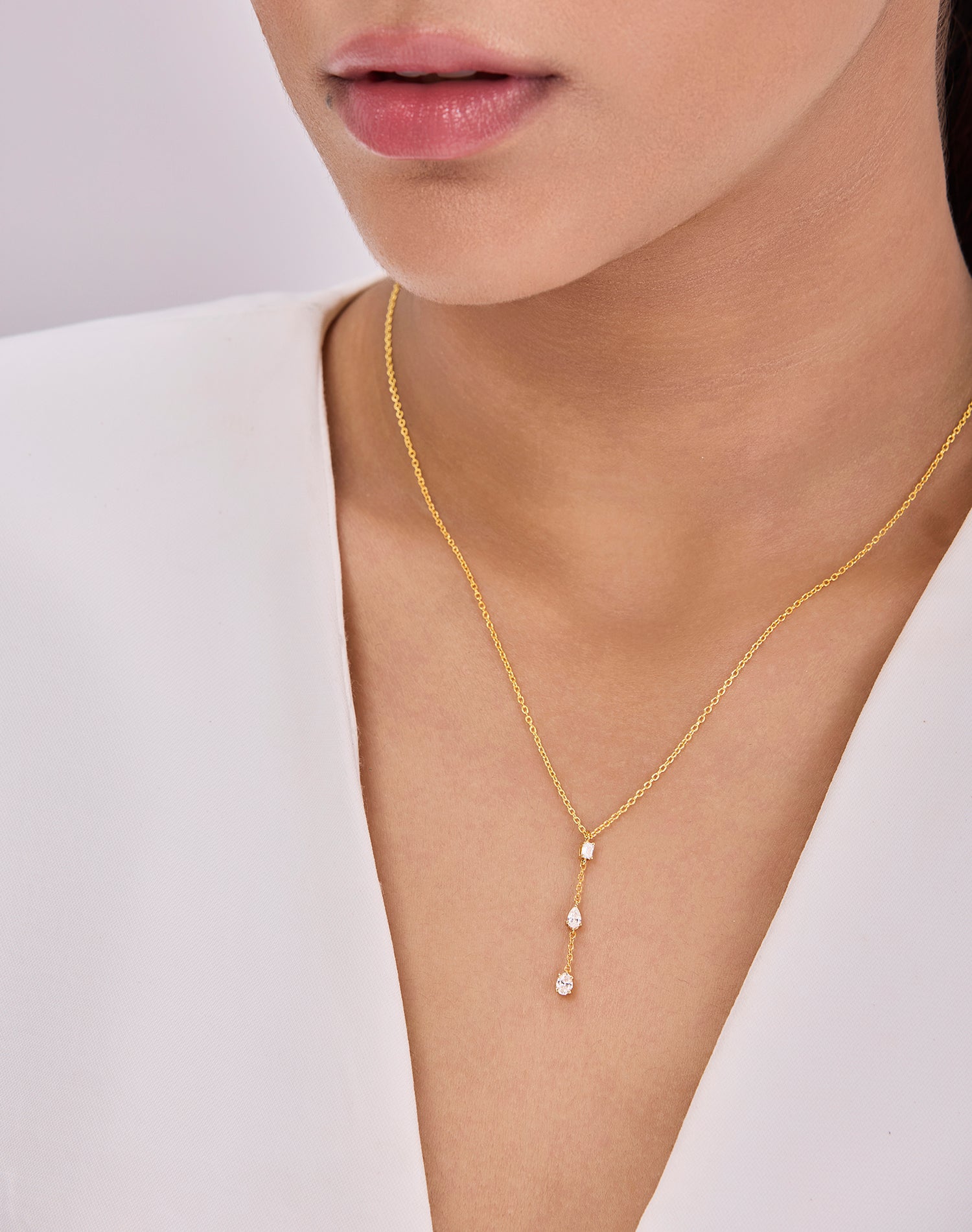 Gold As One Lab Grown Diamond Pendant Chain