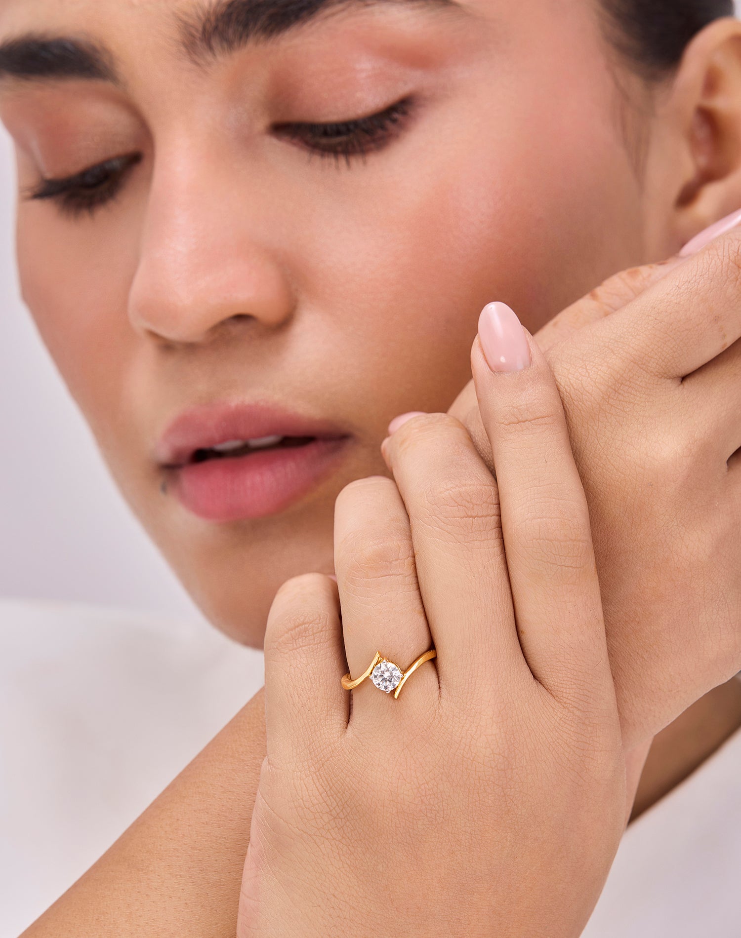 Gold Beloved Solitaire Lab Grown Diamond ring
