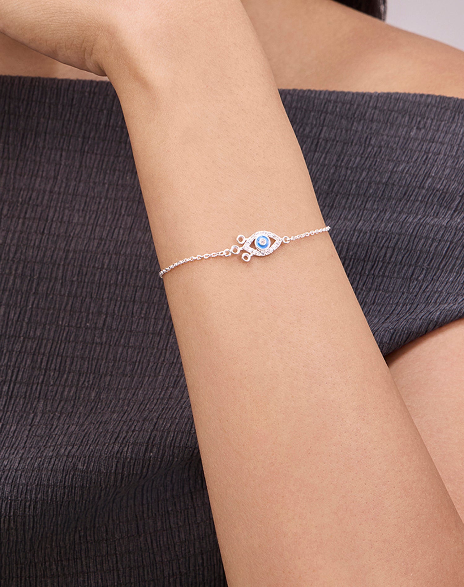Silver Nazar Bracelet