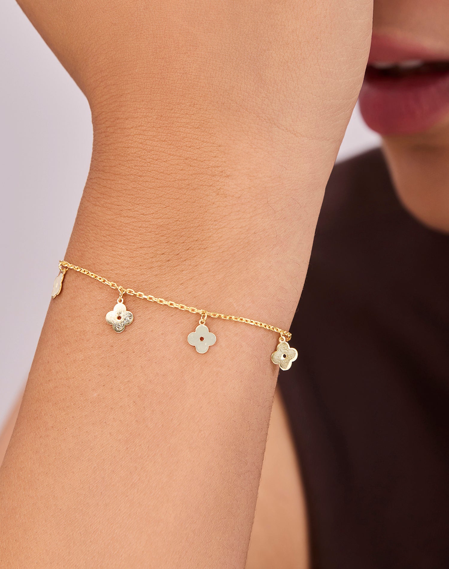 Gold Garden Whisper Charm bracelet