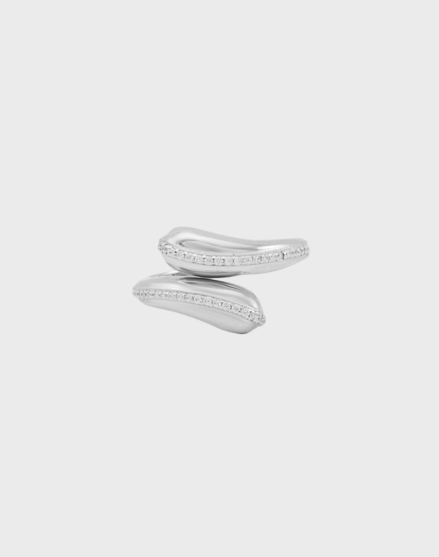 Silver Silken Wave Ring