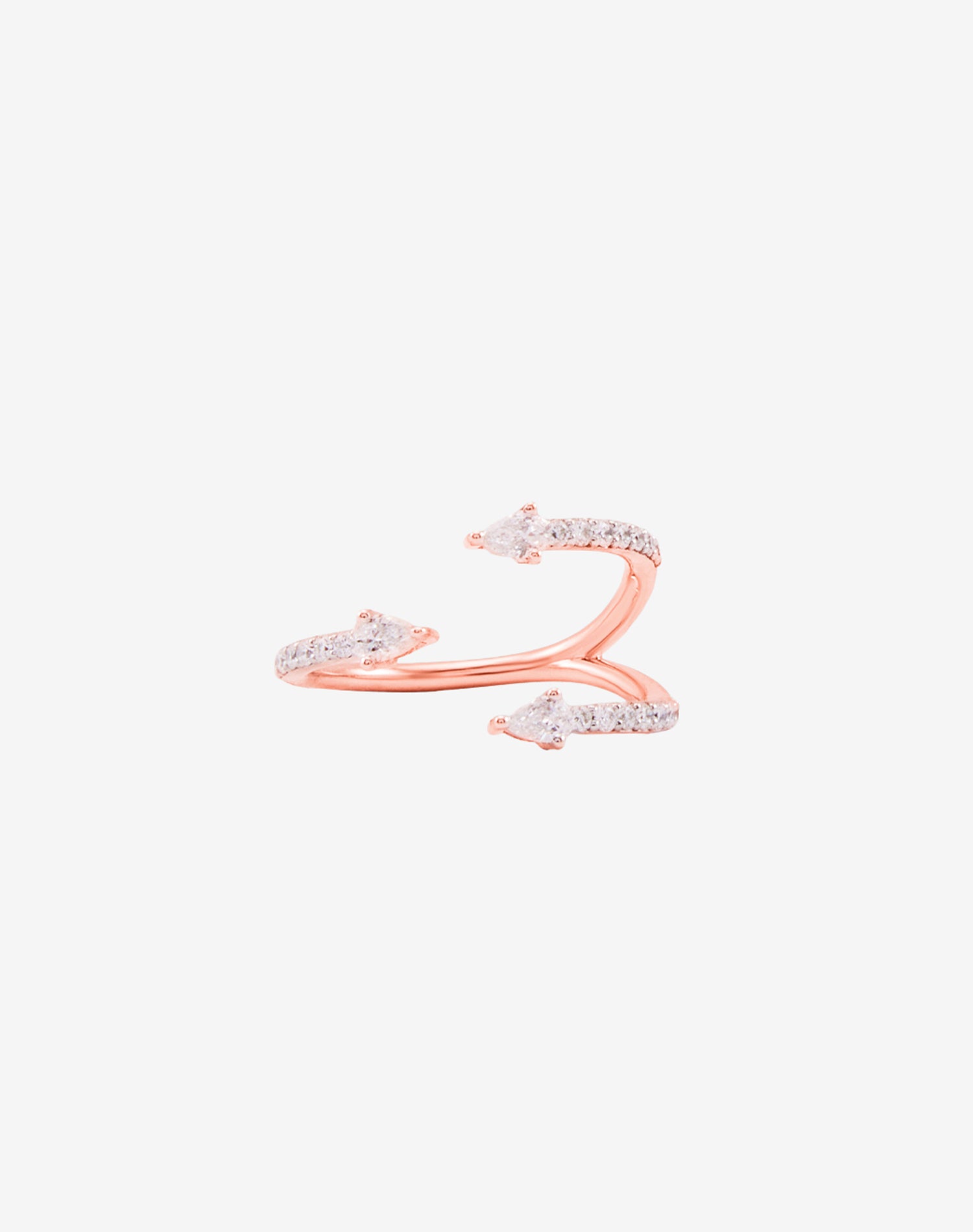 Rose Held Close Lab Grown Diamond Ring
