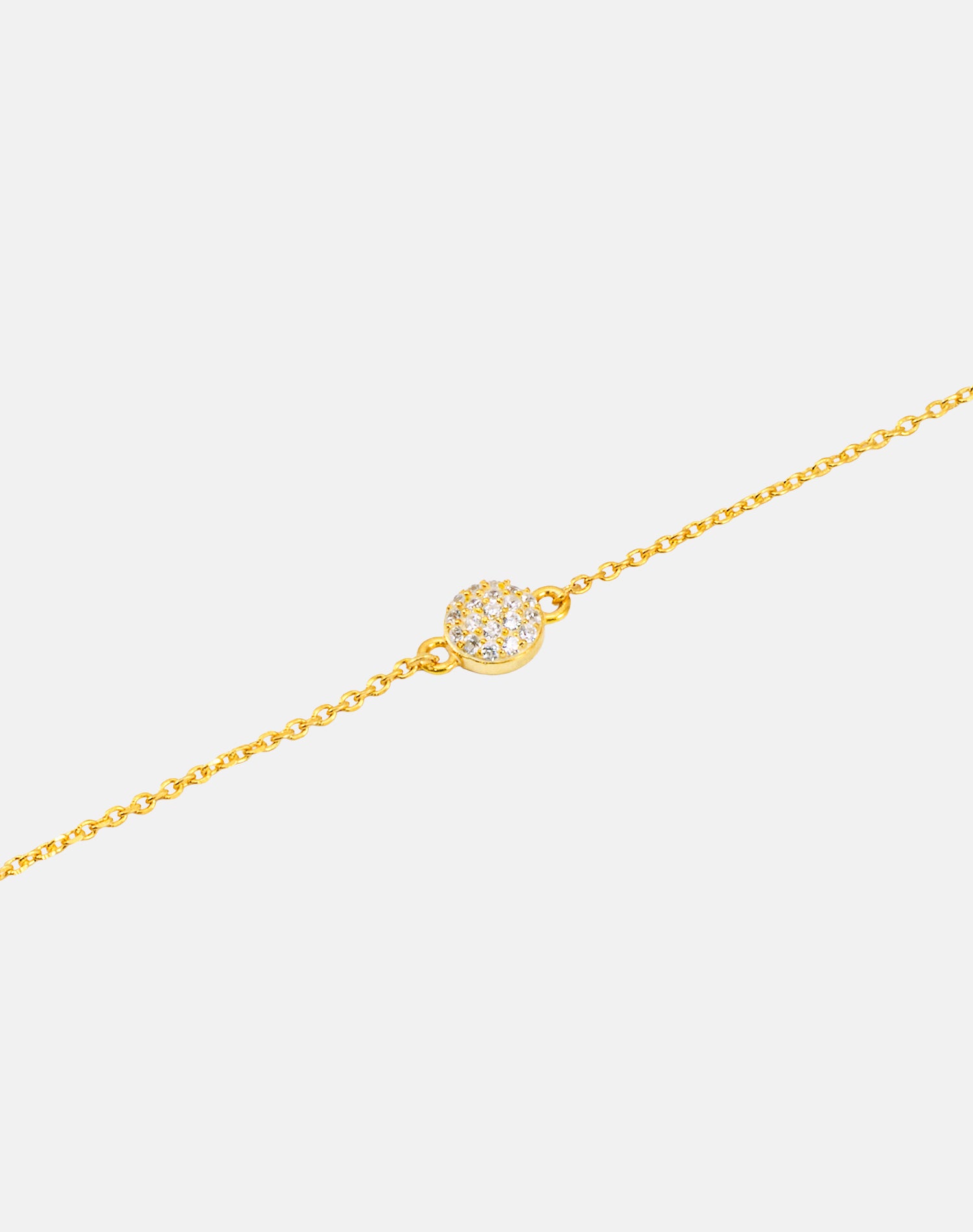 Gold Sparkling Dome Bracelet