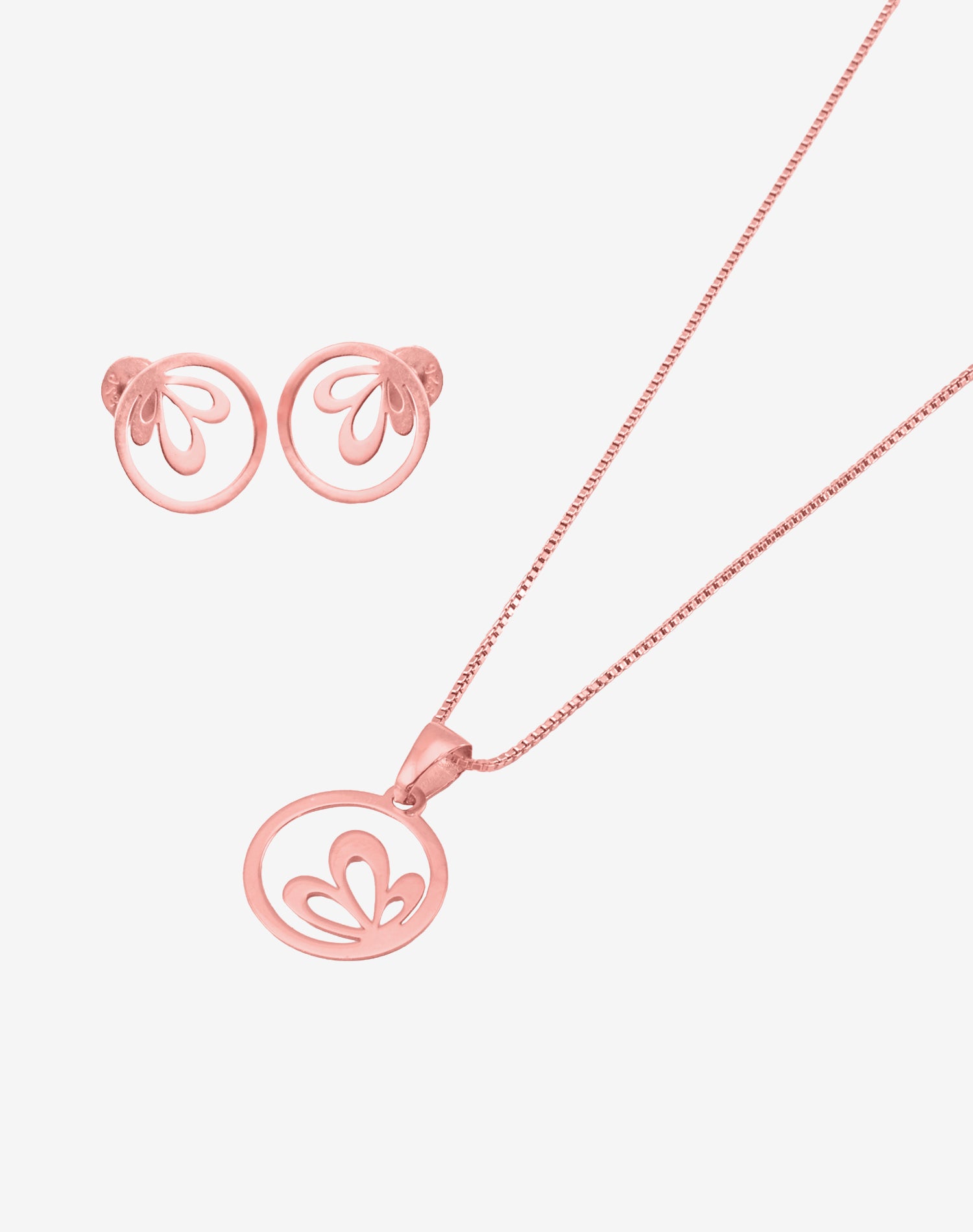 Rose Petal whisper Pendant Set