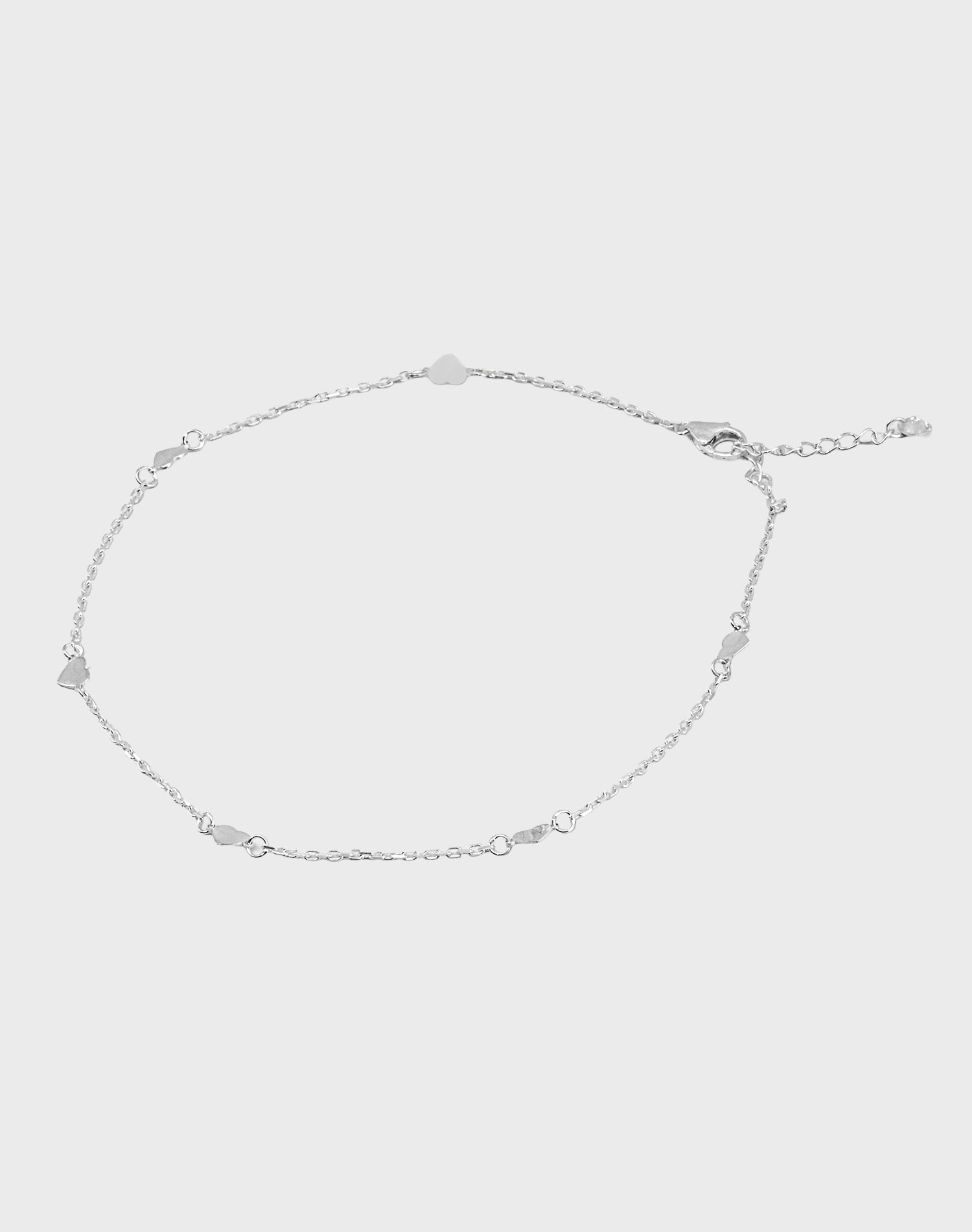 Silver Lover Anklet