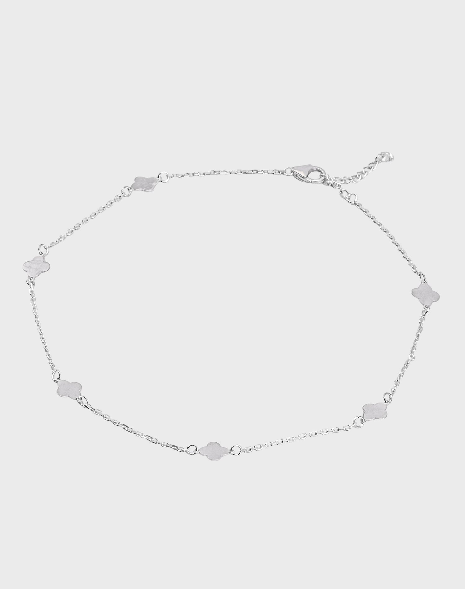 Silver Bloom Anklet
