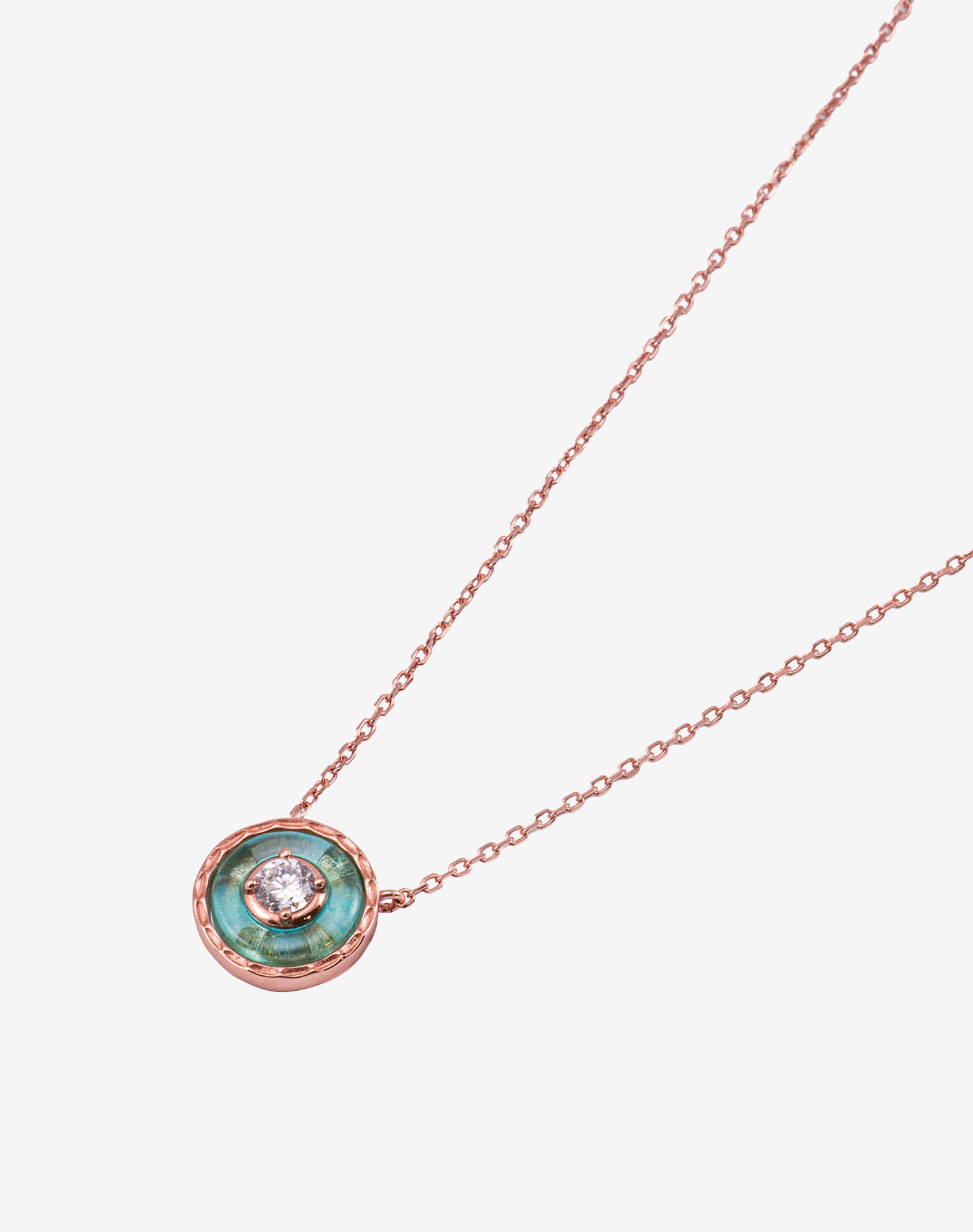 Rose Orbis Verde Pendant Chain