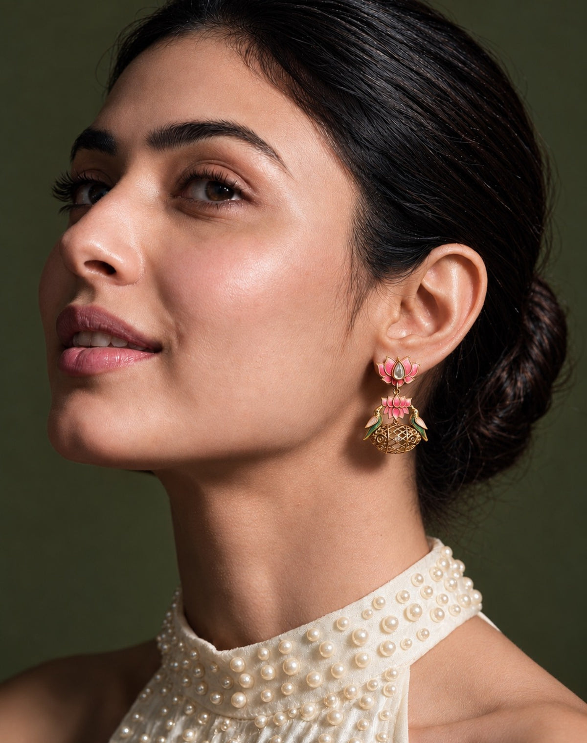 Lotus Nest Statement Earrings