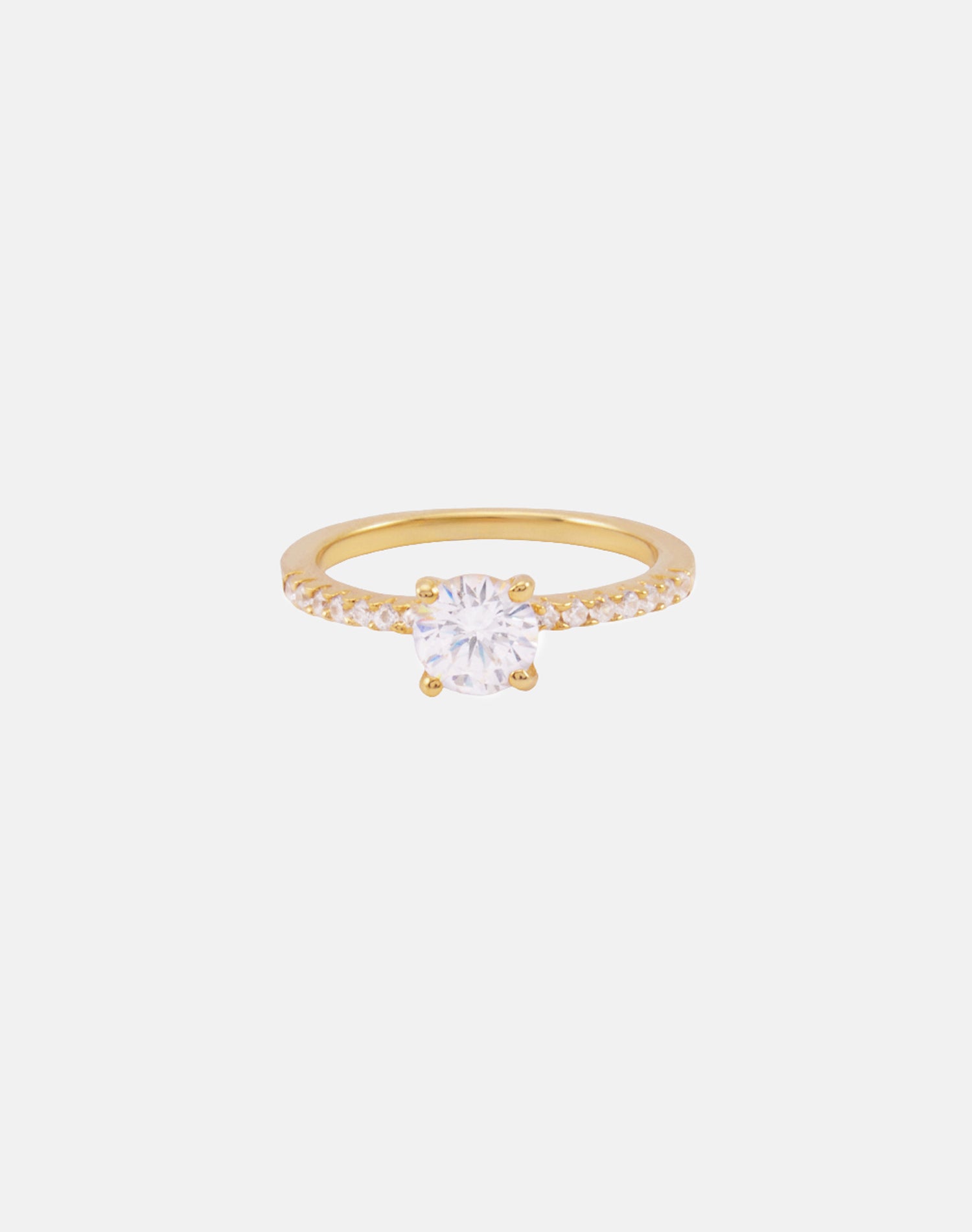 Gold Classic Solitaire Ring