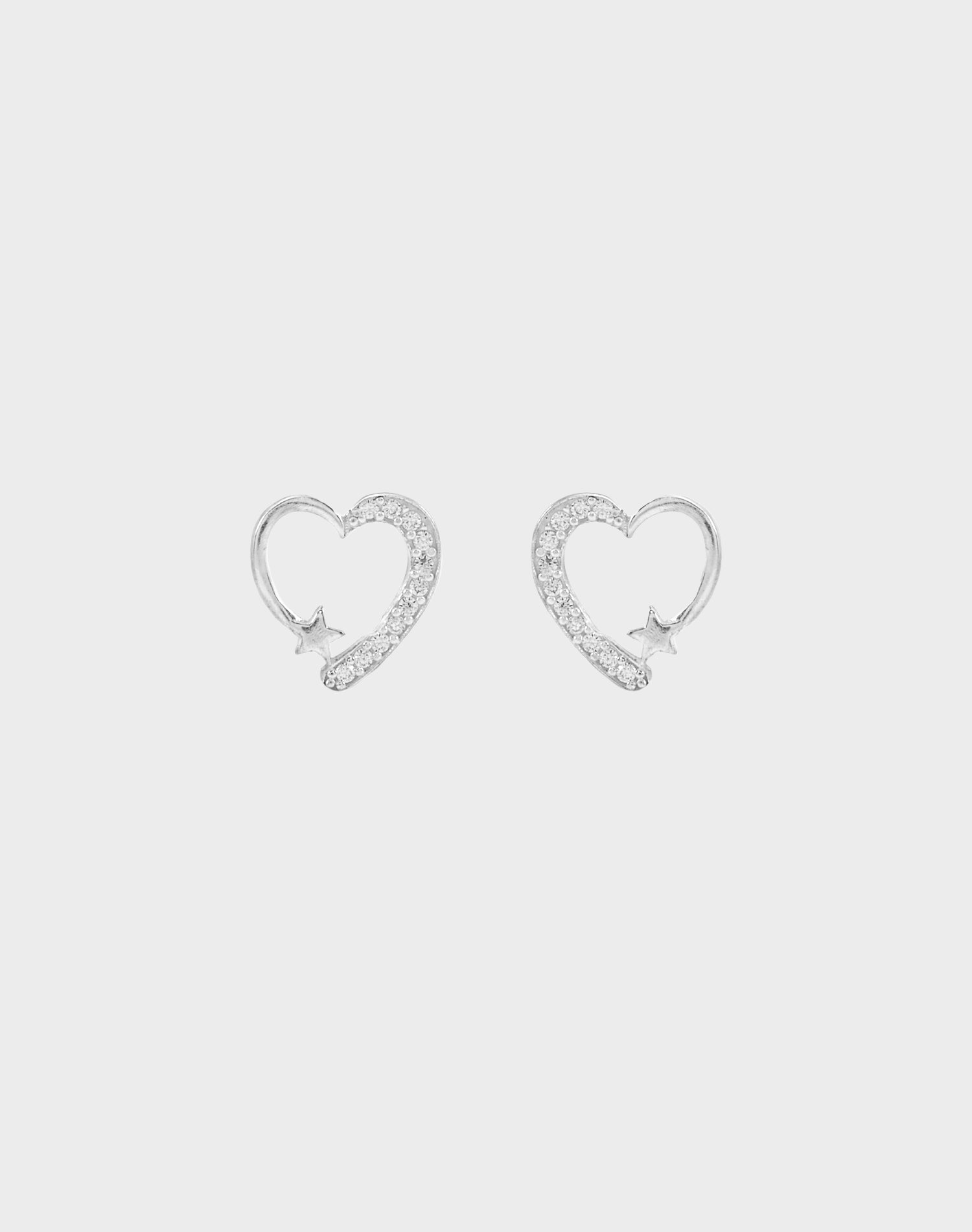 Silver Better half earrings