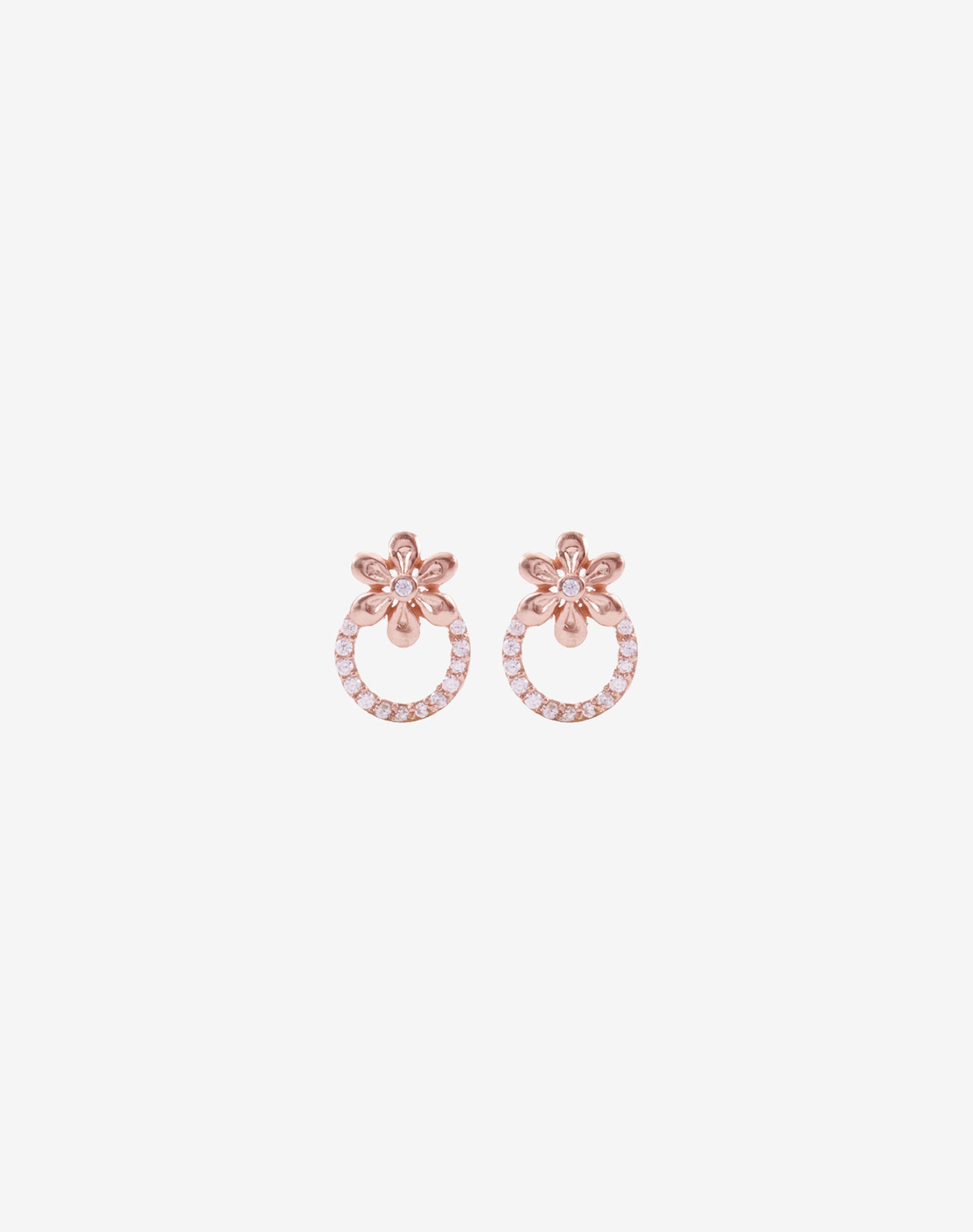 Rose Bloom Stud Earrings