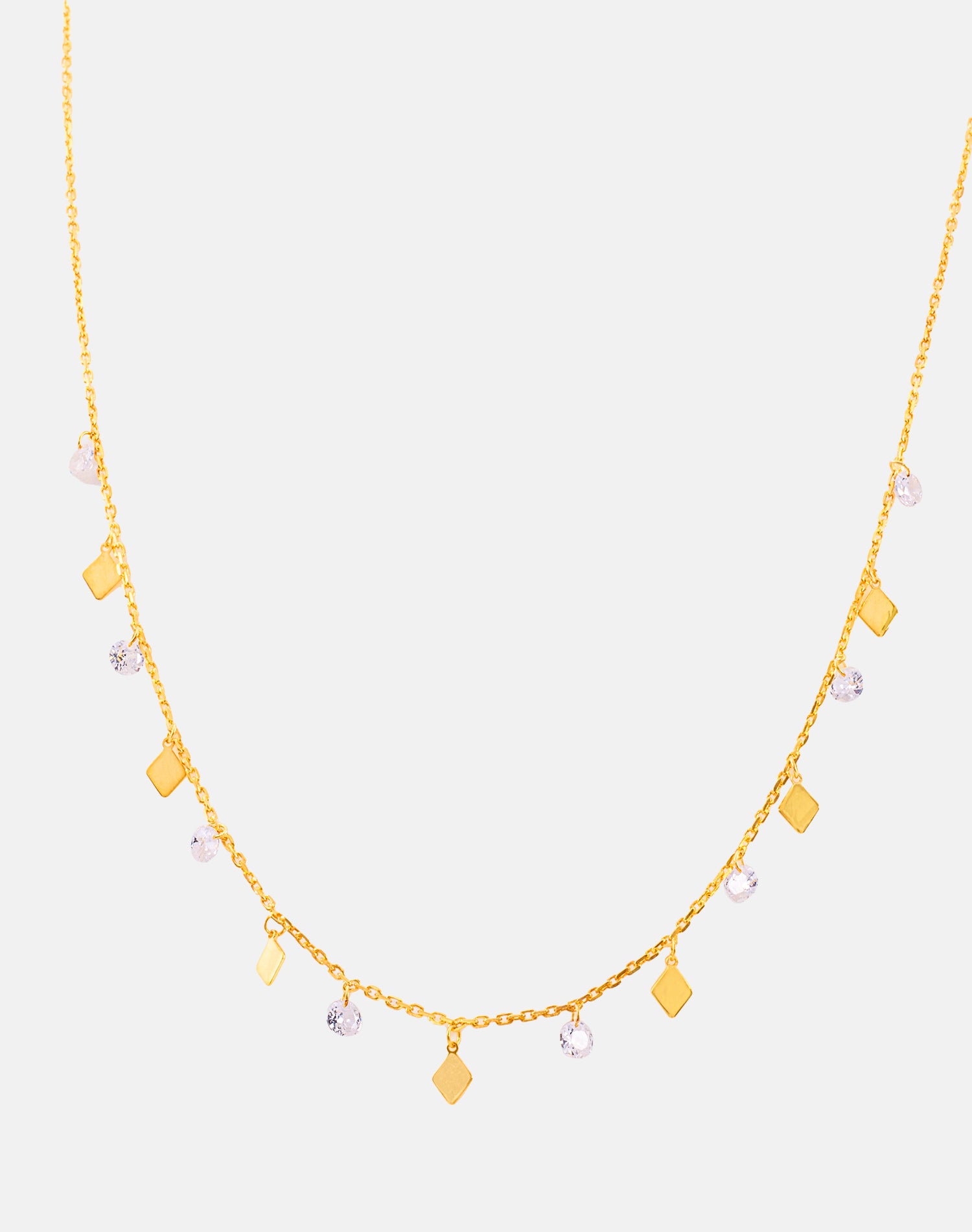 Gold Kite Charm Pendant chain