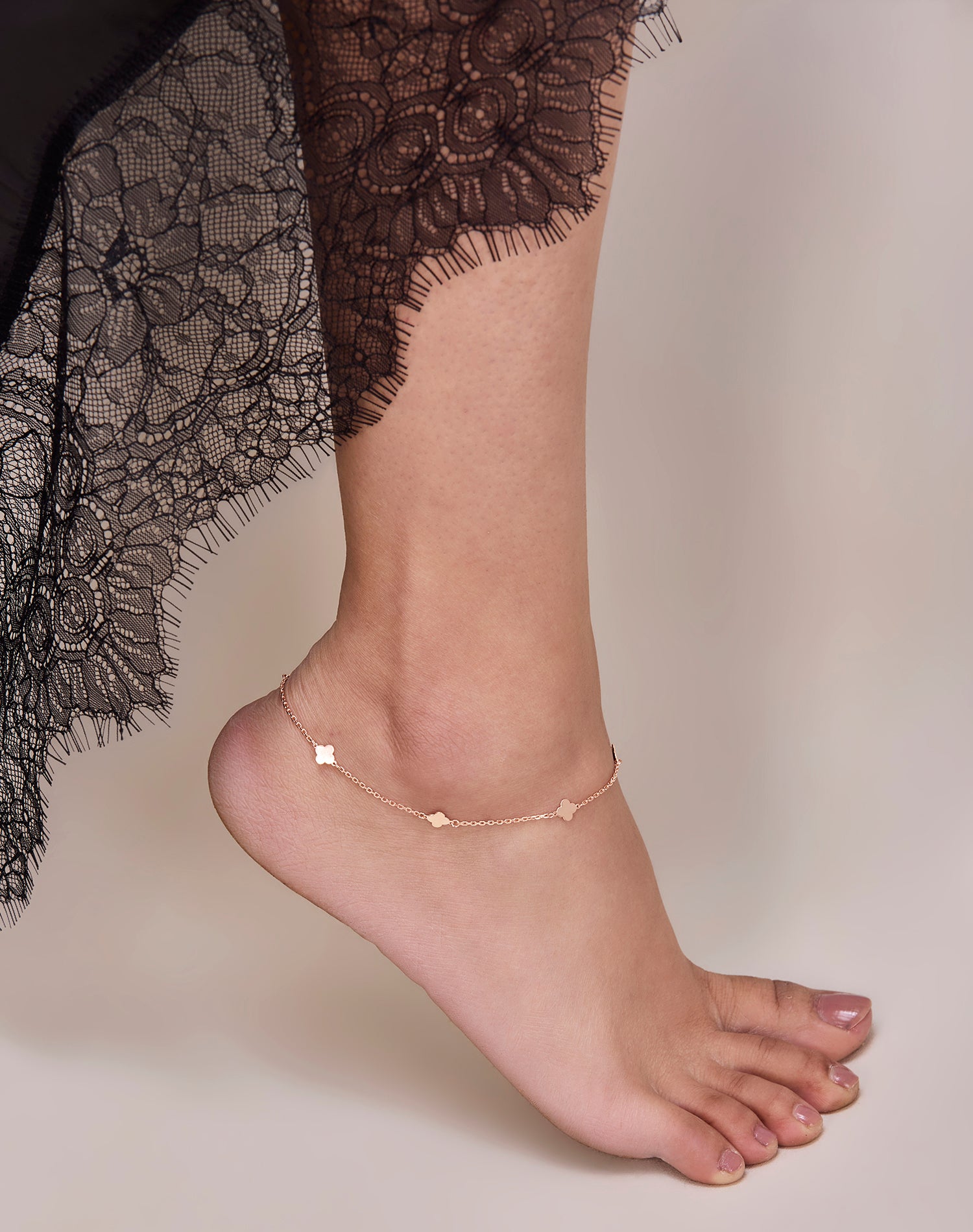 Rose Bloom Anklet