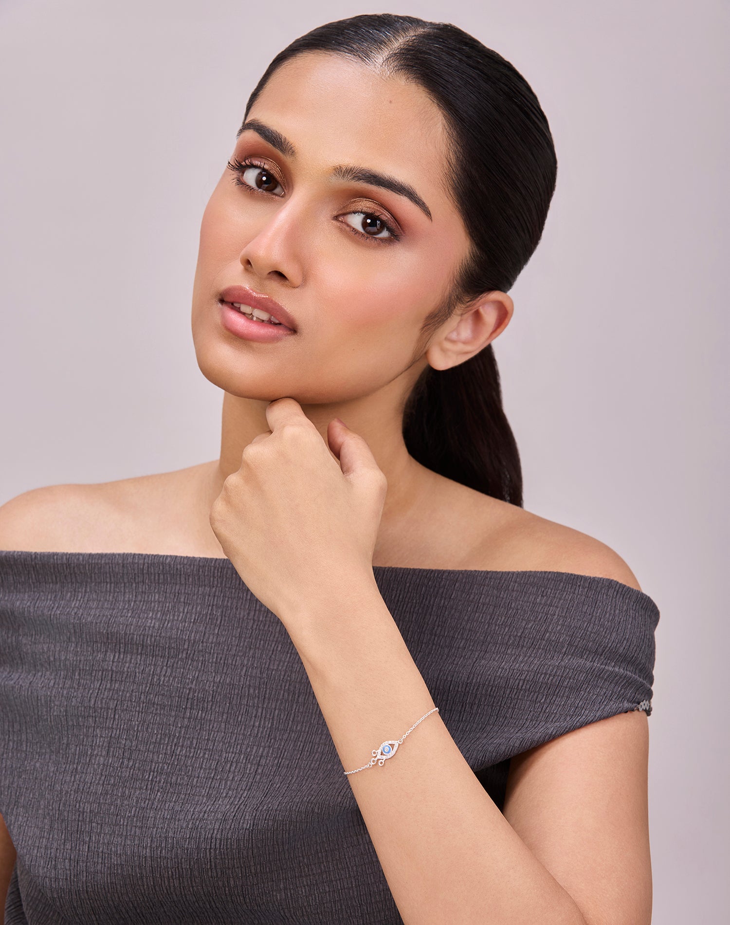 Silver Nazar Bracelet