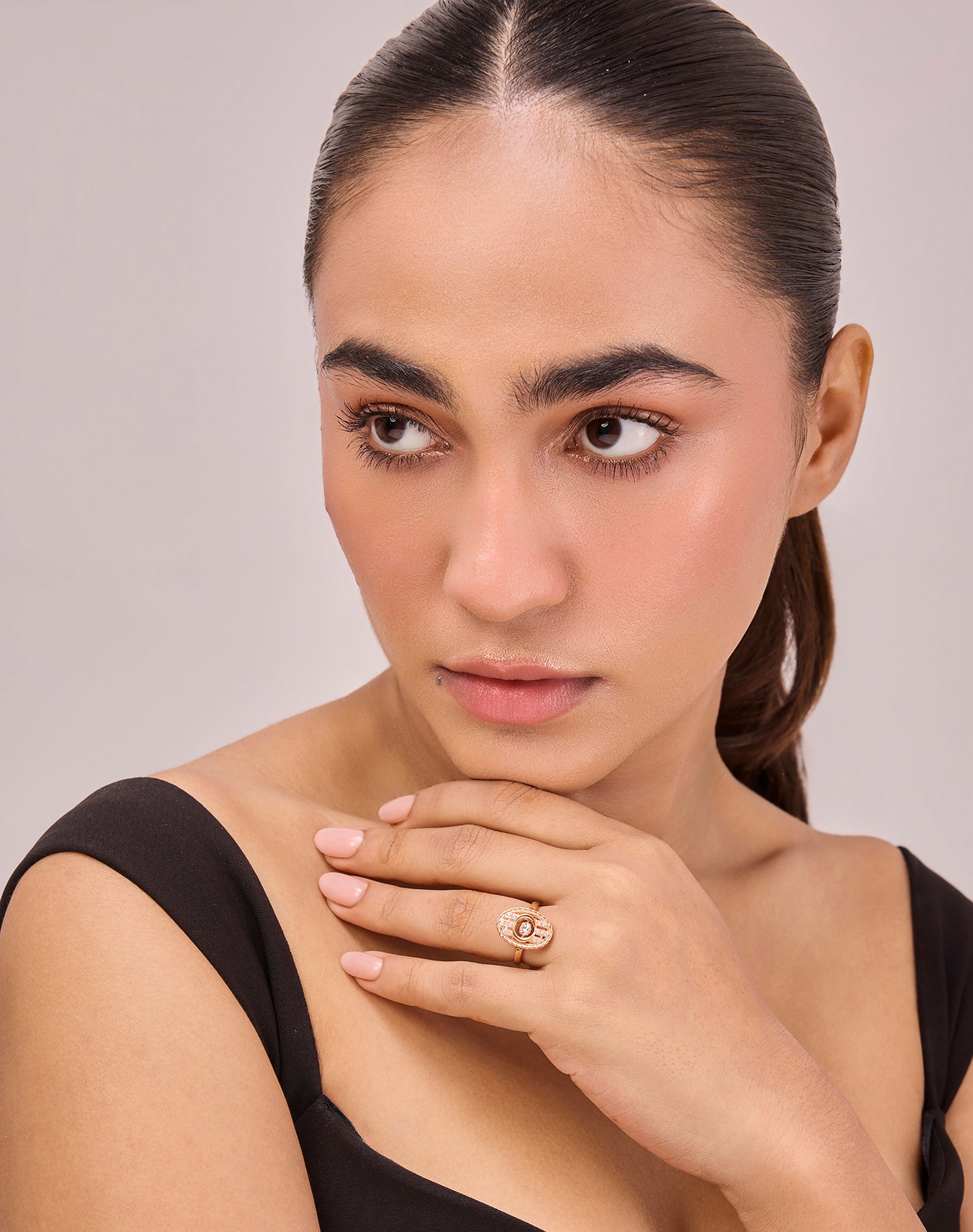 Rose Elan Dancing Diamond Ring
