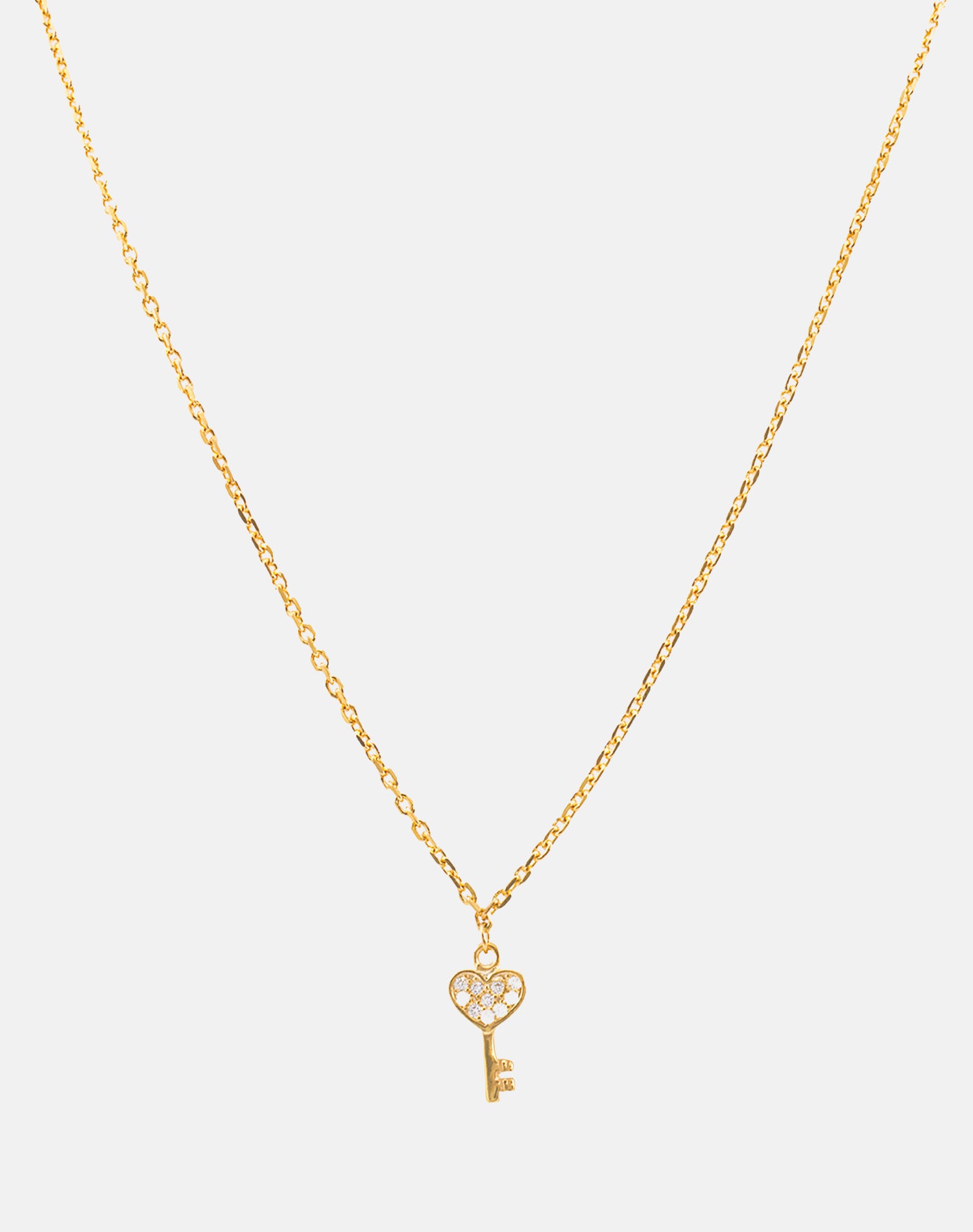 Gold Secret Key Pendant Chain
