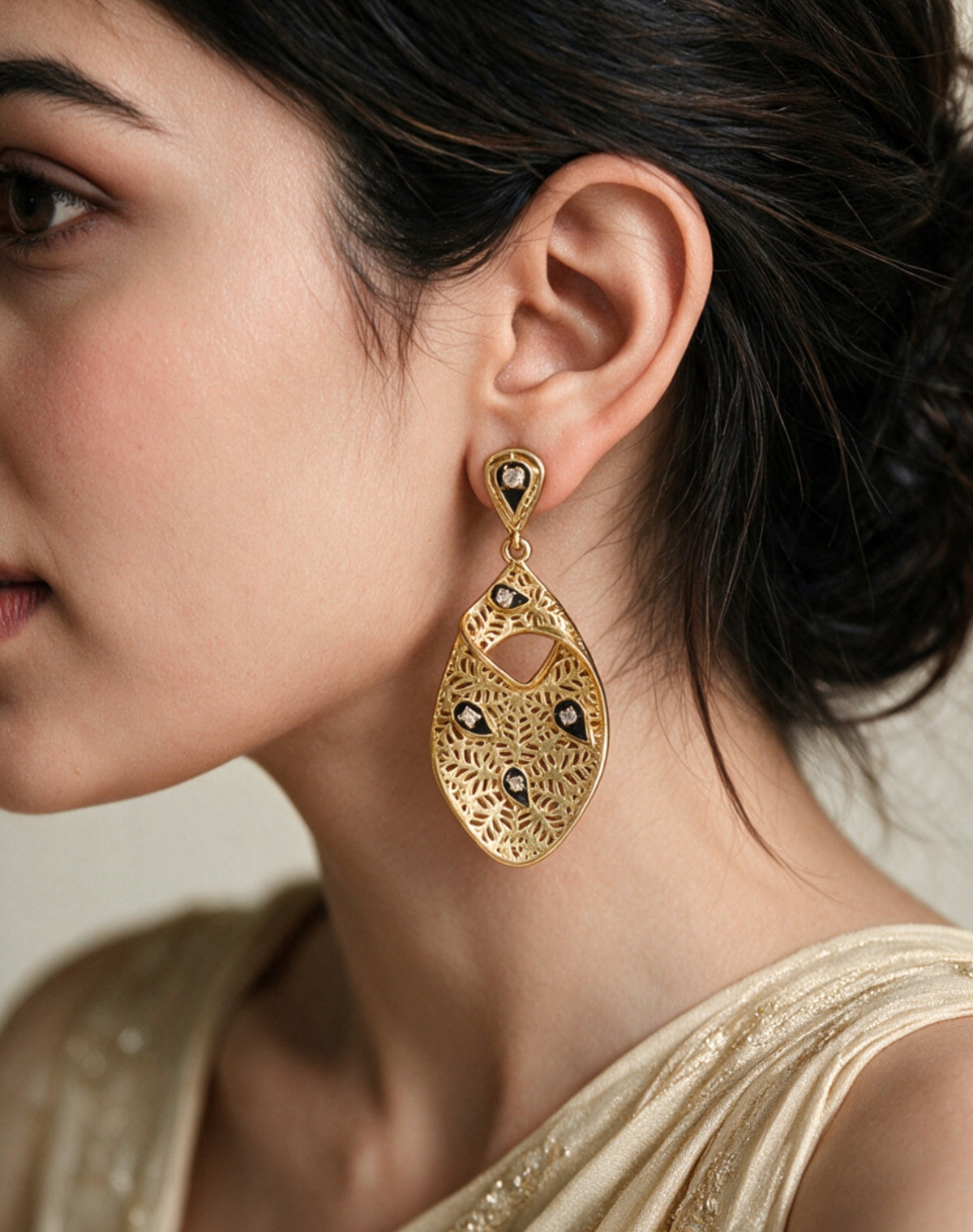 Midnight Noir Statement Earrings